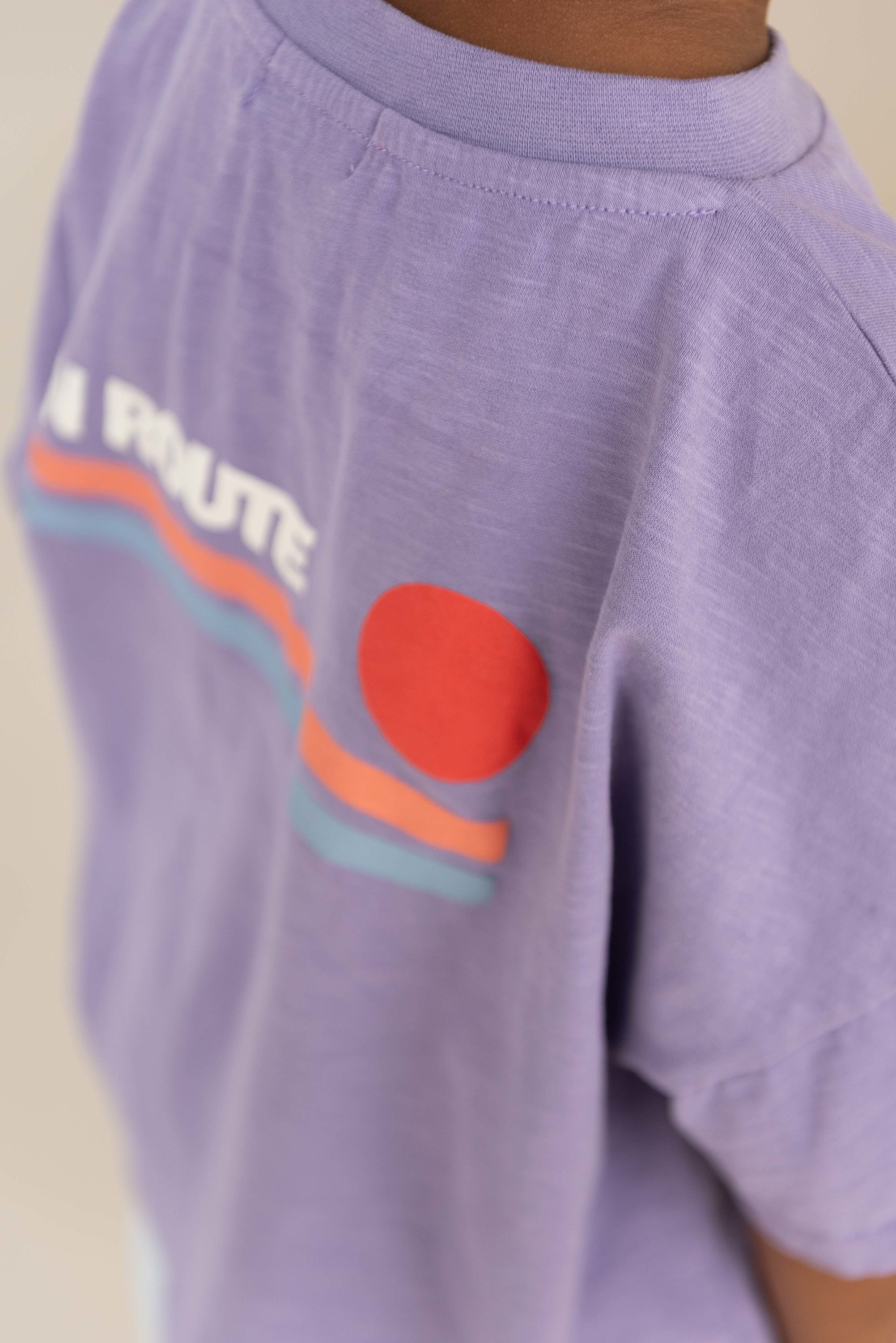 Ben oversized T-shirt Lavender Purple - Jenest