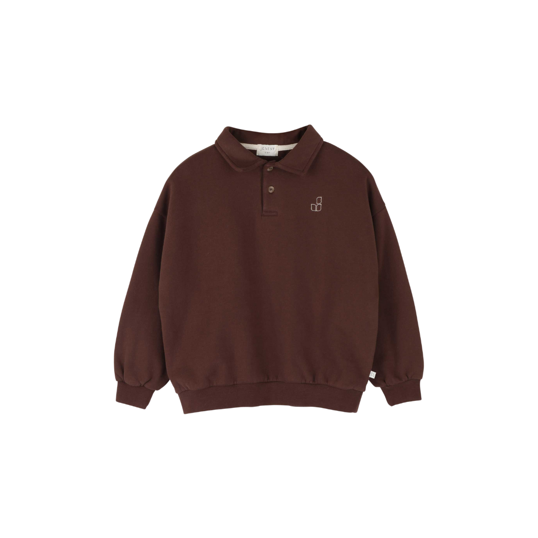 Cameron polo sweater Fondant Brown - Jenest