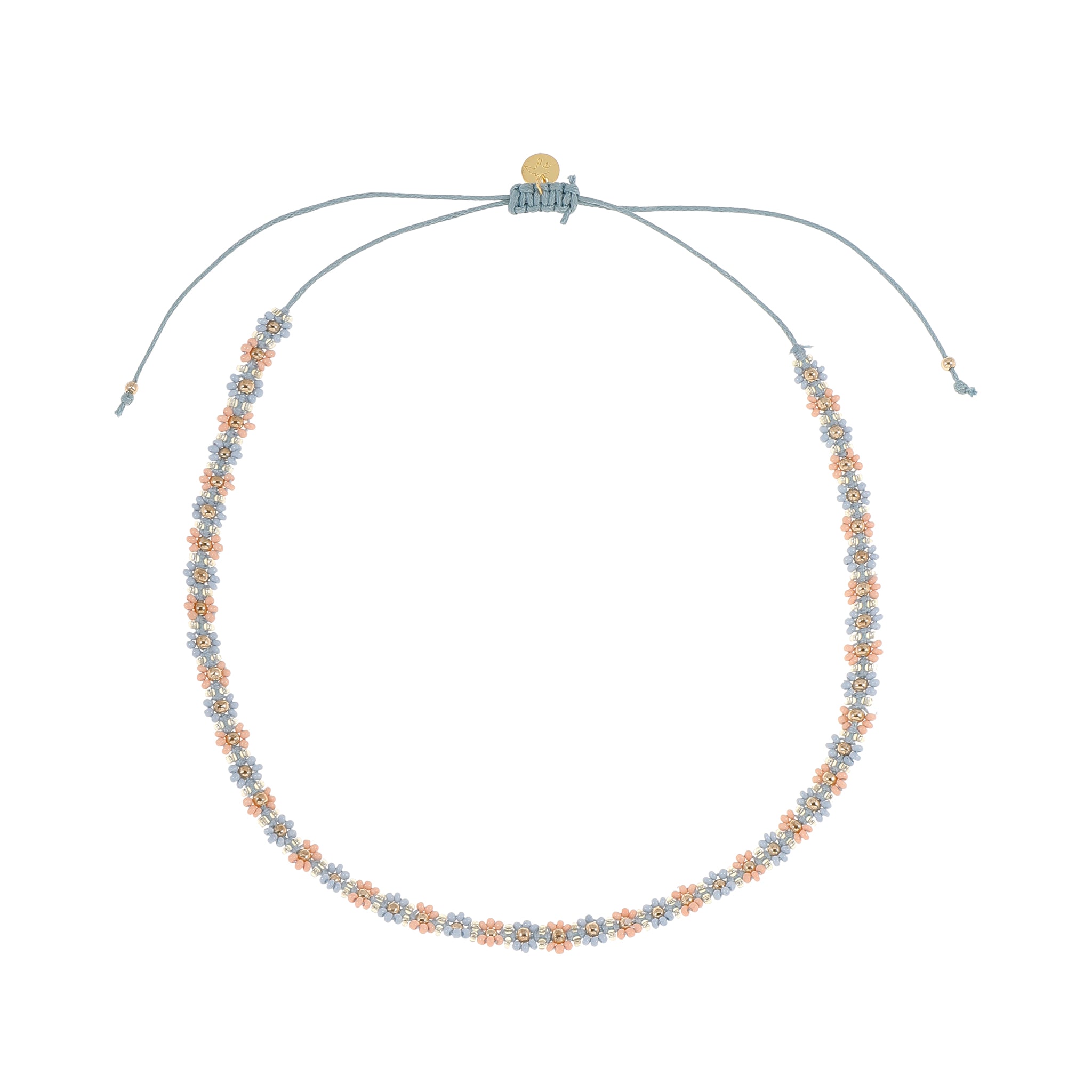 Flower necklace Blue - Jenest