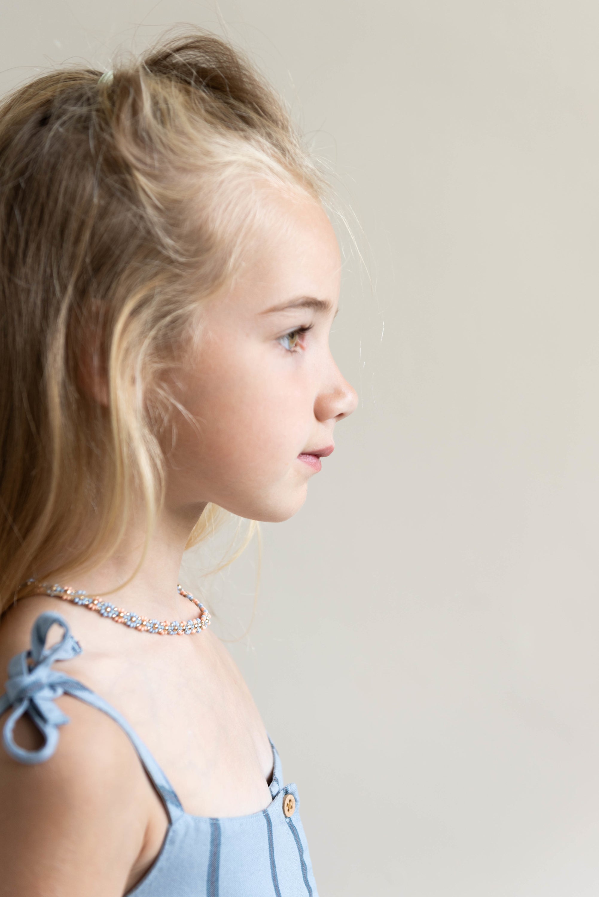 Flower necklace Blue - Jenest