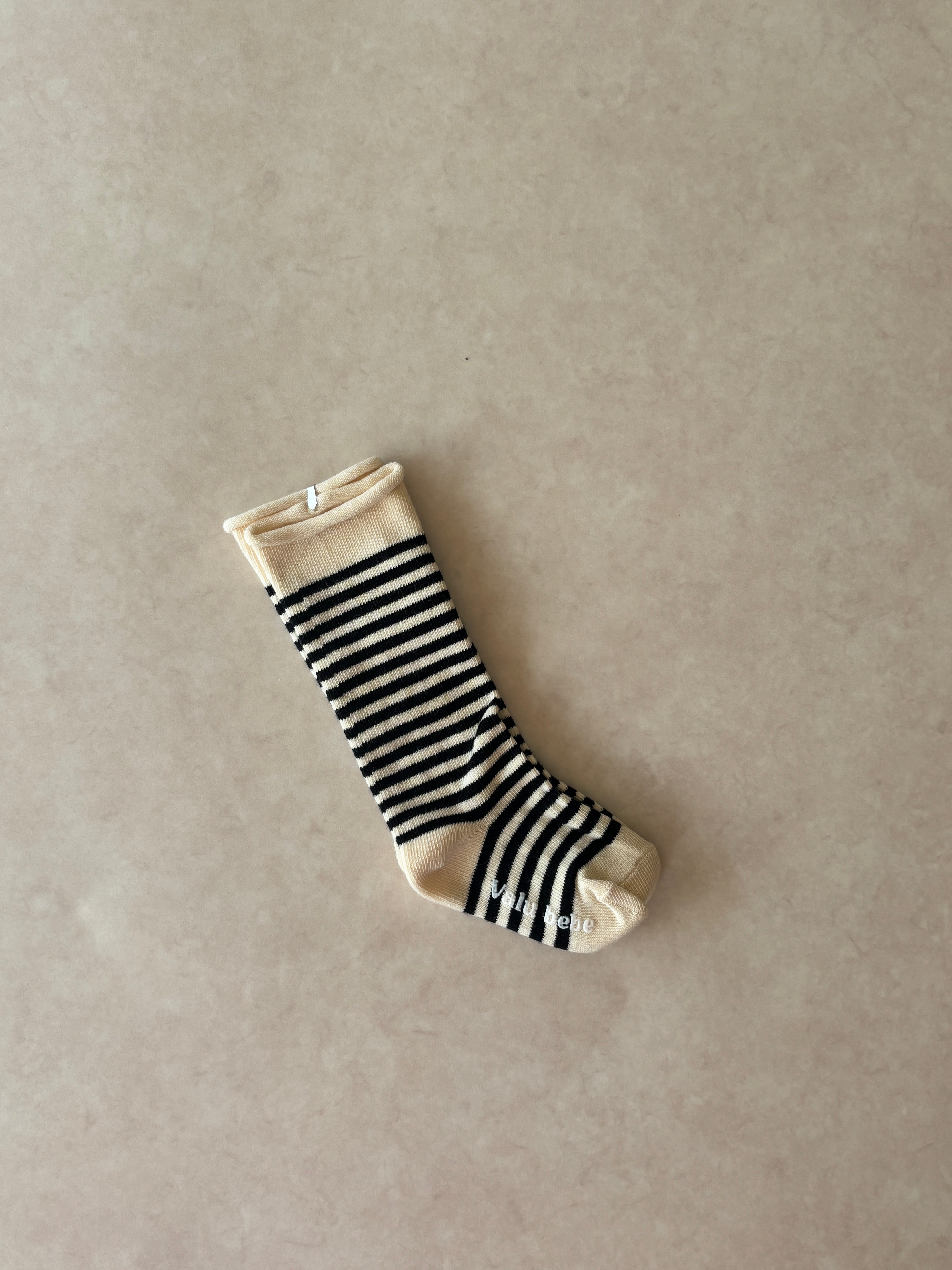 Black striped socks