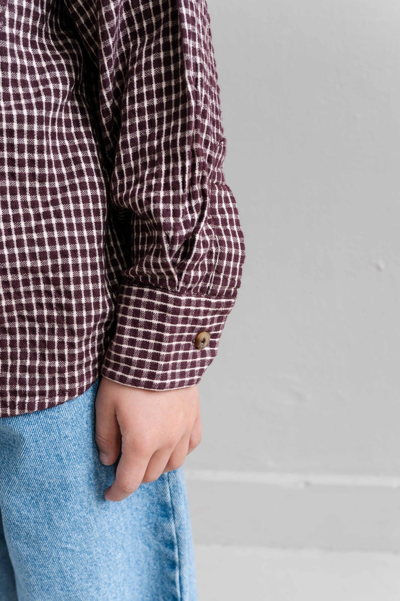 Scott shirt Cherry Bordeaux Vintage Rose - Jenest