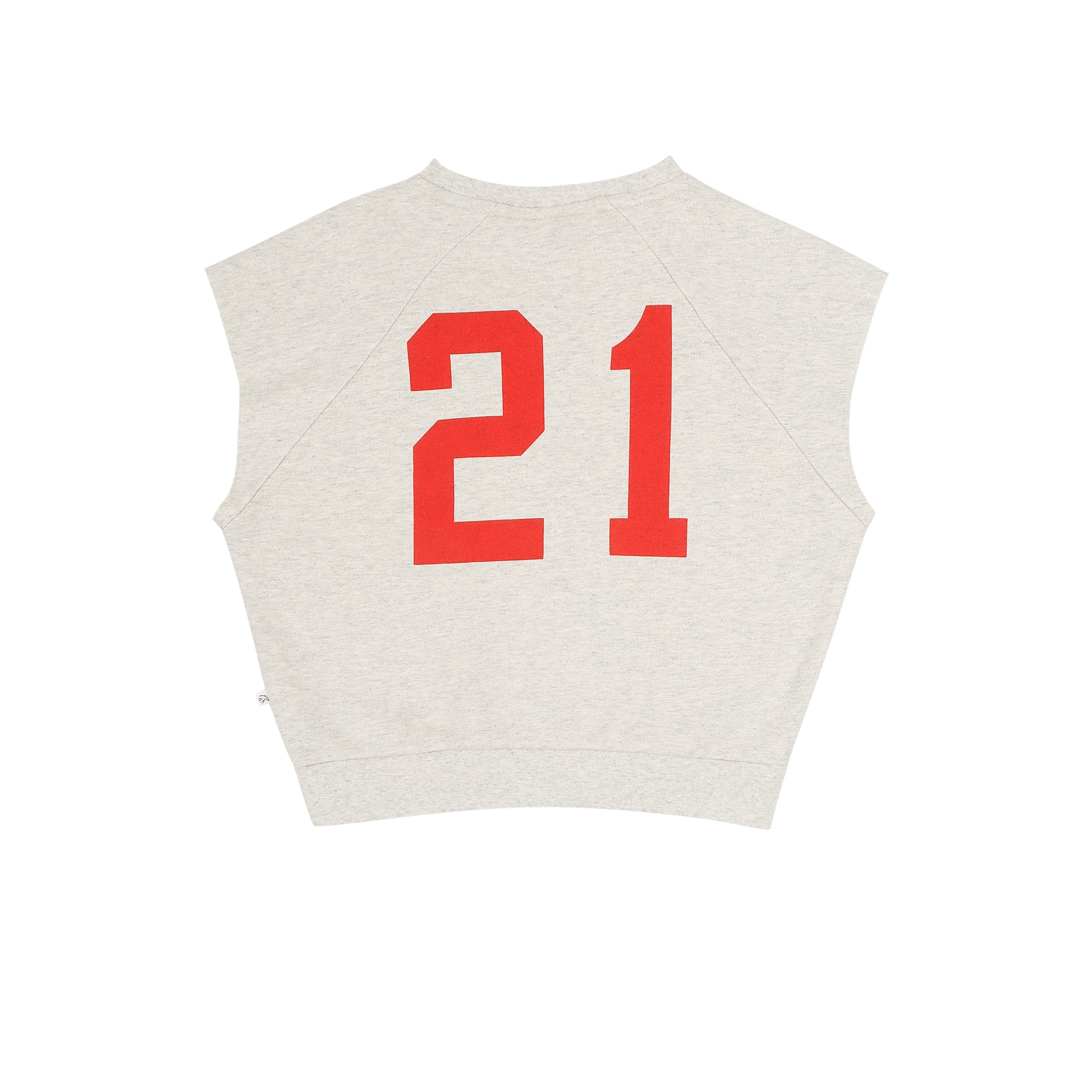 Joey Sleeveless sweater Gray Melange - Jenest