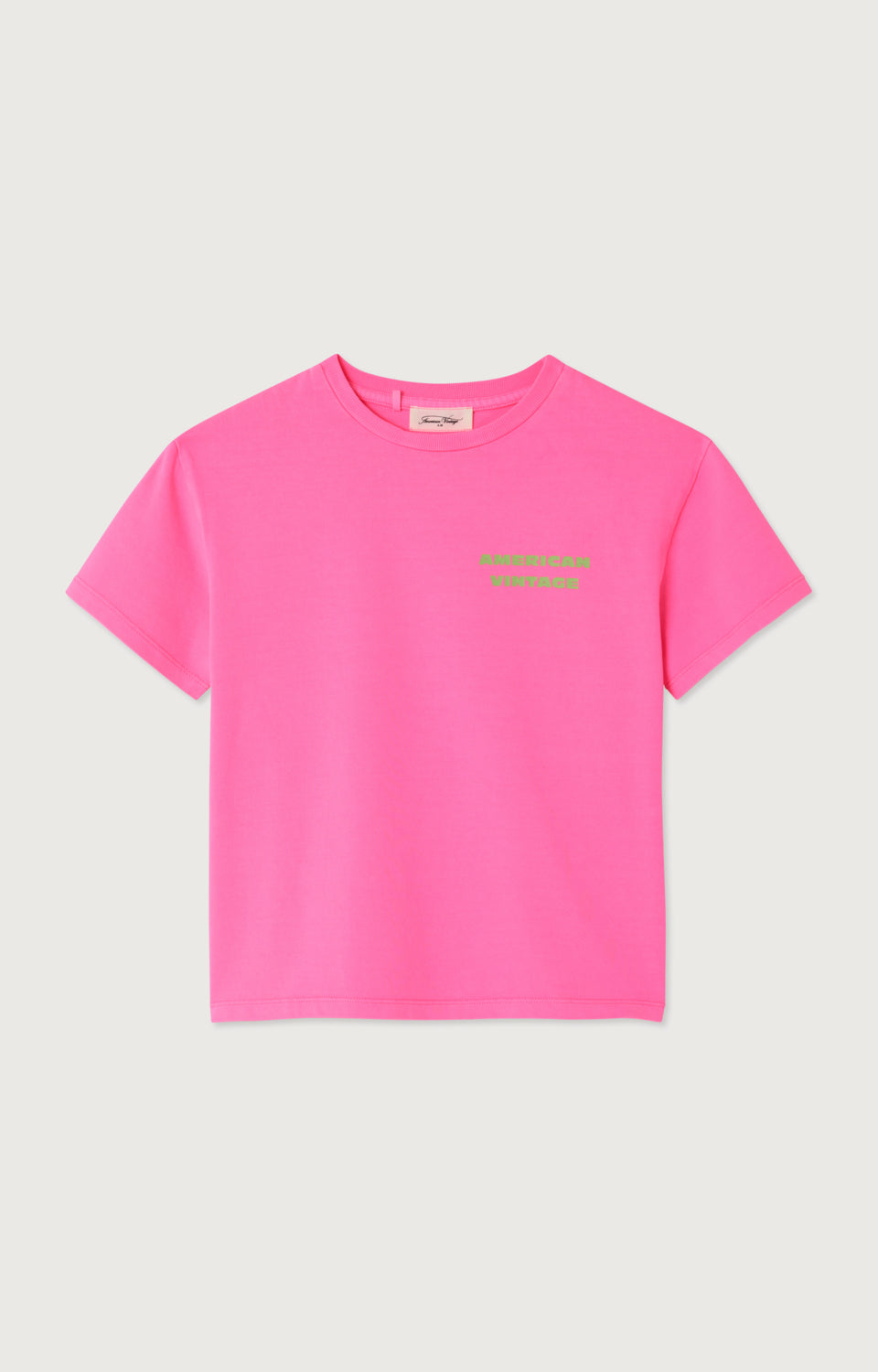 T-shirt Fizvalley Rose Fluo - American Vintage