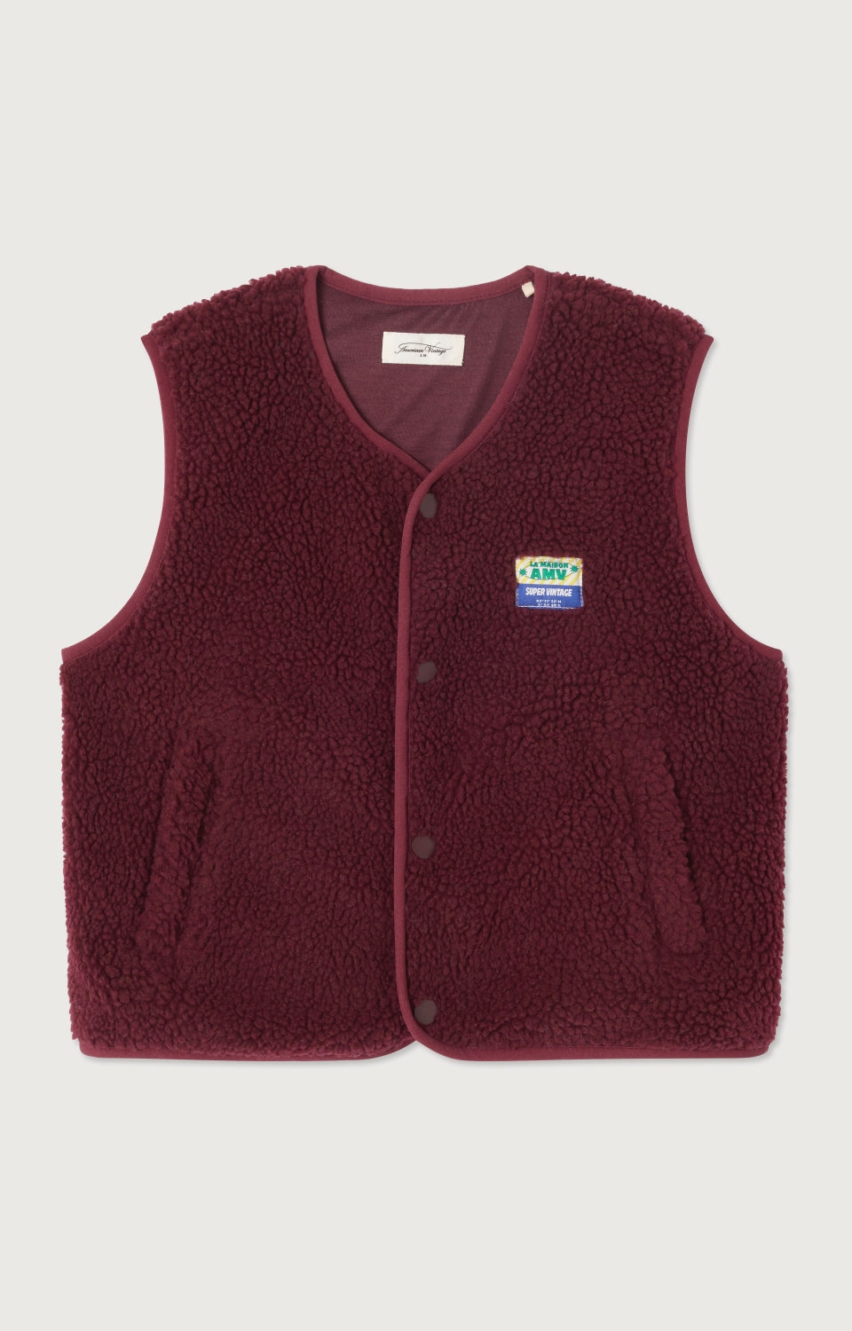 Vest Hoktown Bordeaux - American Vintage