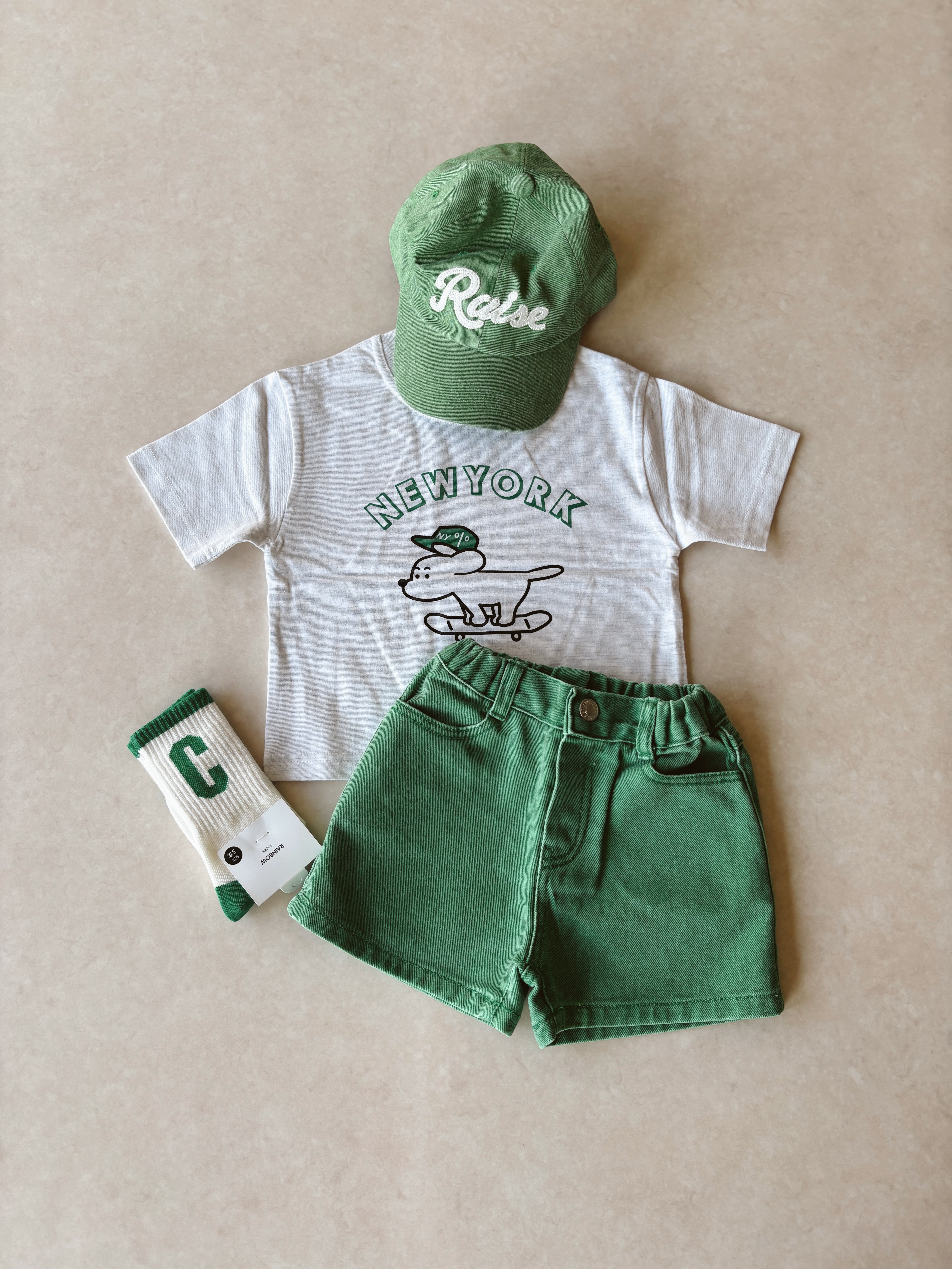 New York puppy tee - Green