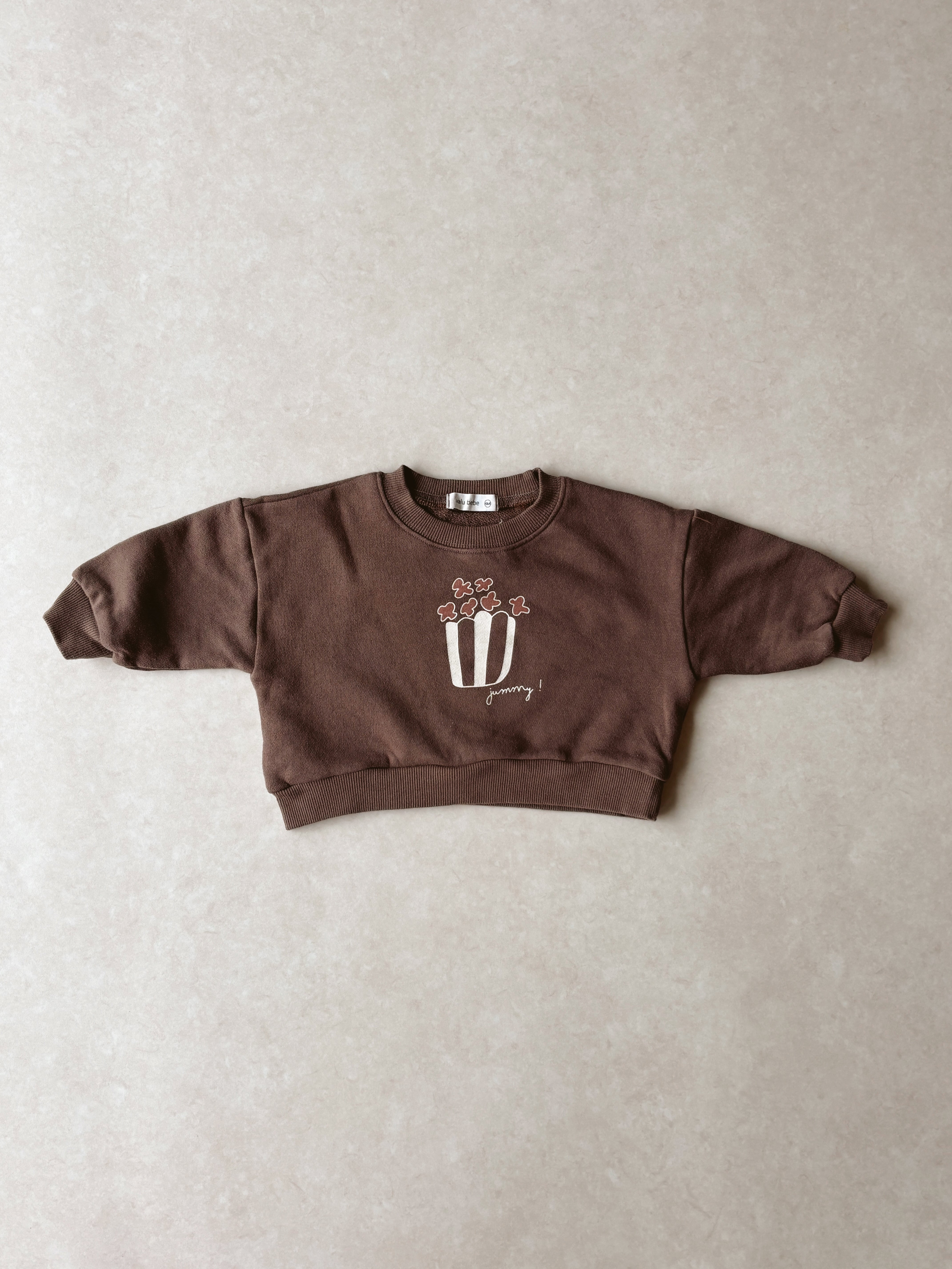 Popcorn sweatshirt - Brown