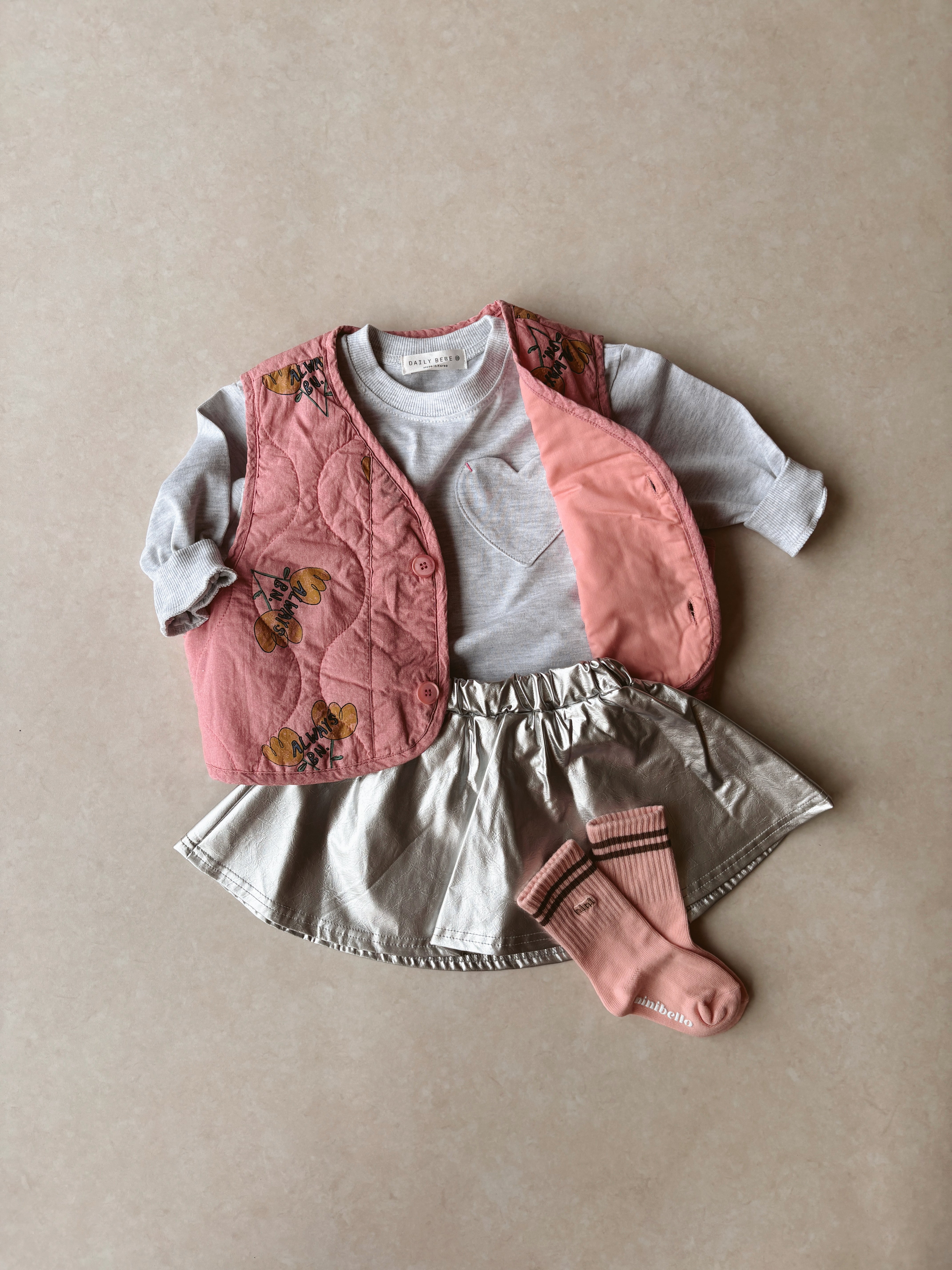 Heart pocket - Gray