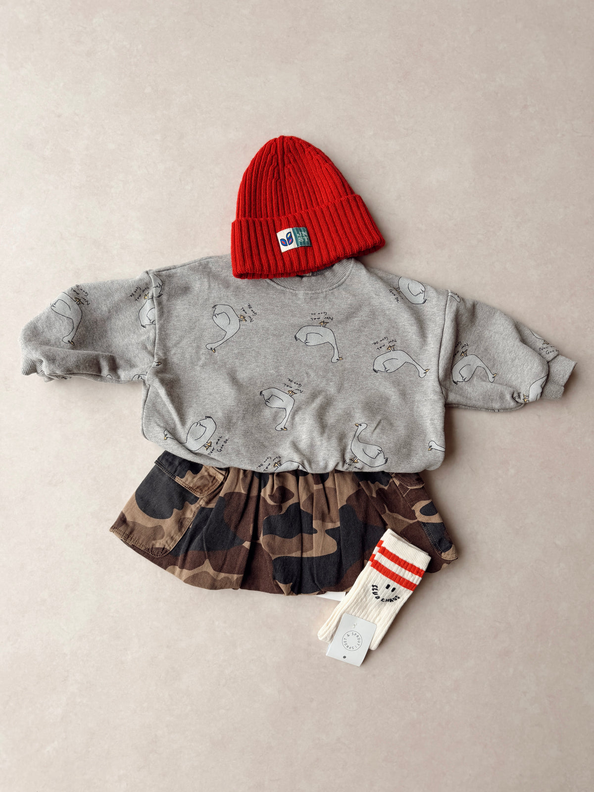 Duck all-over sweater