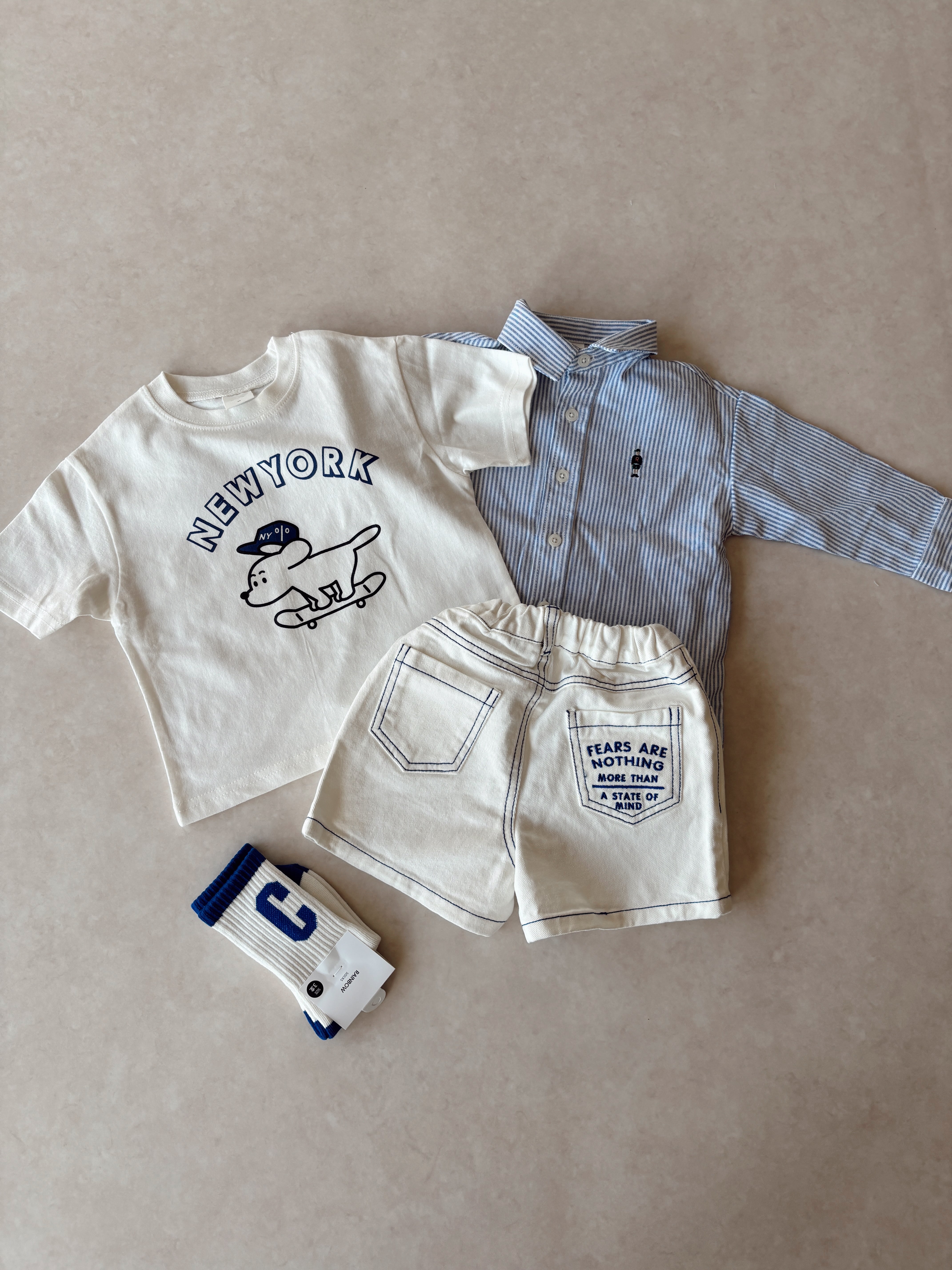 New York puppy tee - Blue