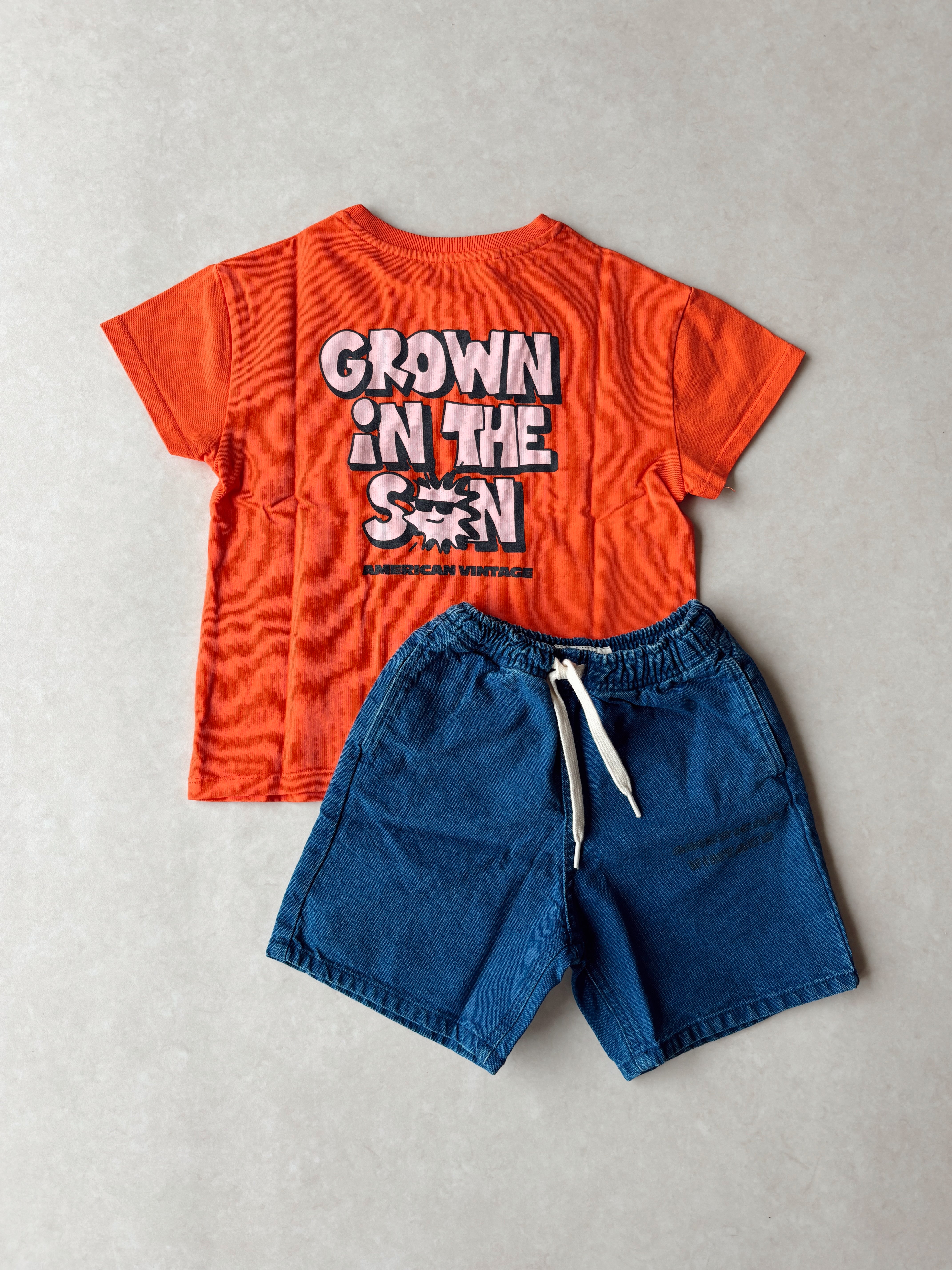 T-shirt Fizvalley Mandarine - American Vintage