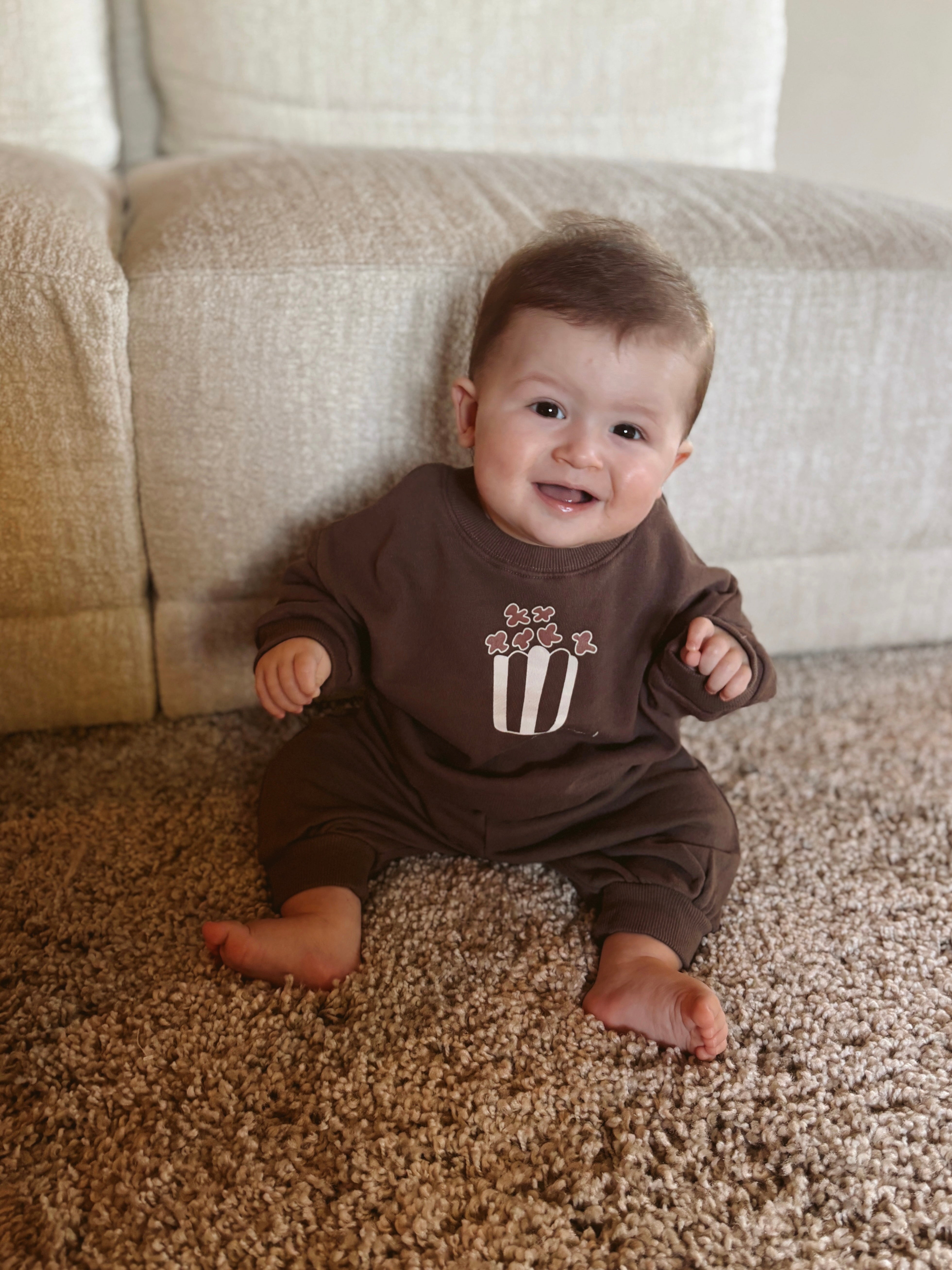 Popcorn sweatshirt - Brown