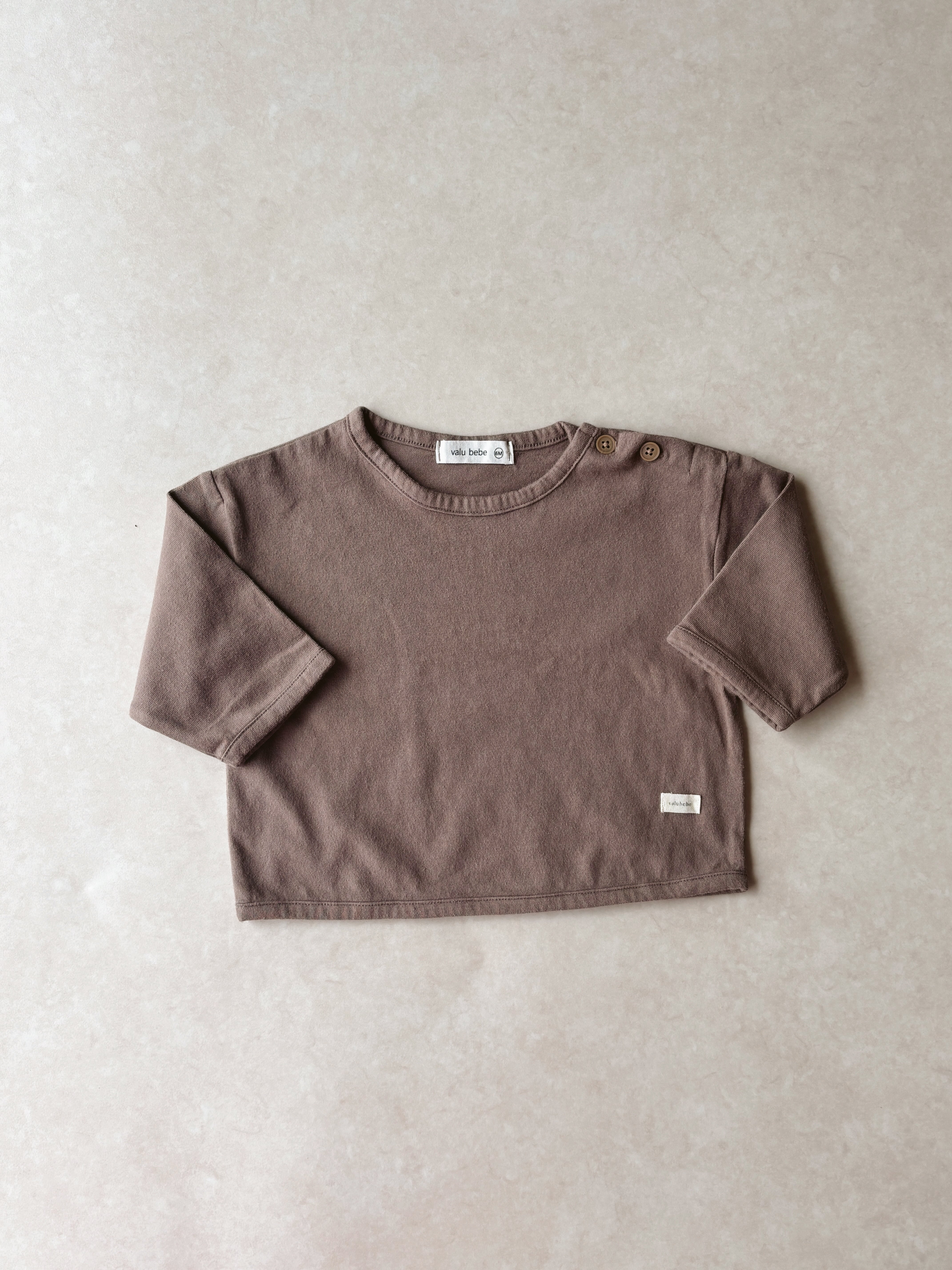 Basic daily t-shirt - Brown