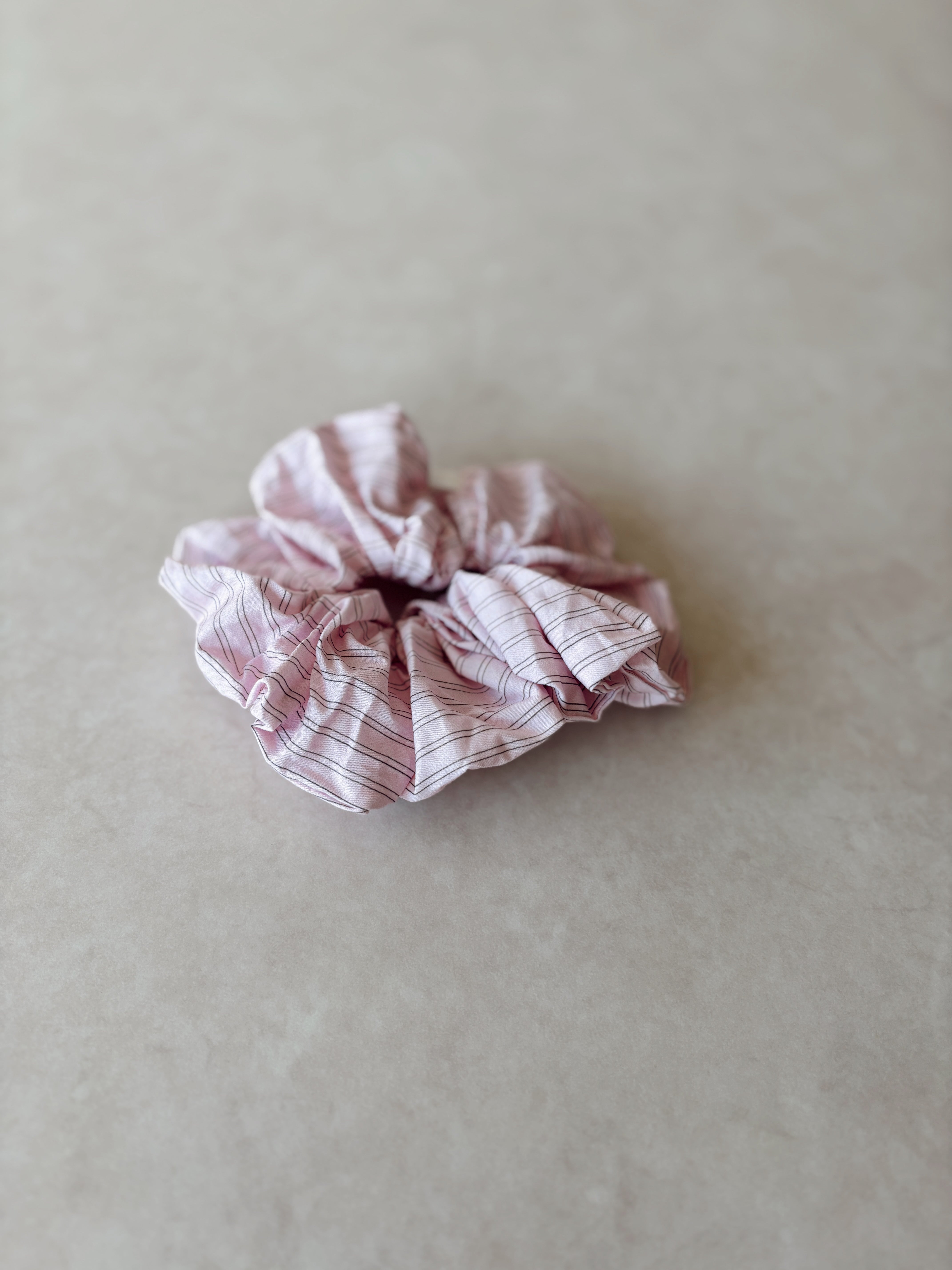 Stripe scrunchie - Pink