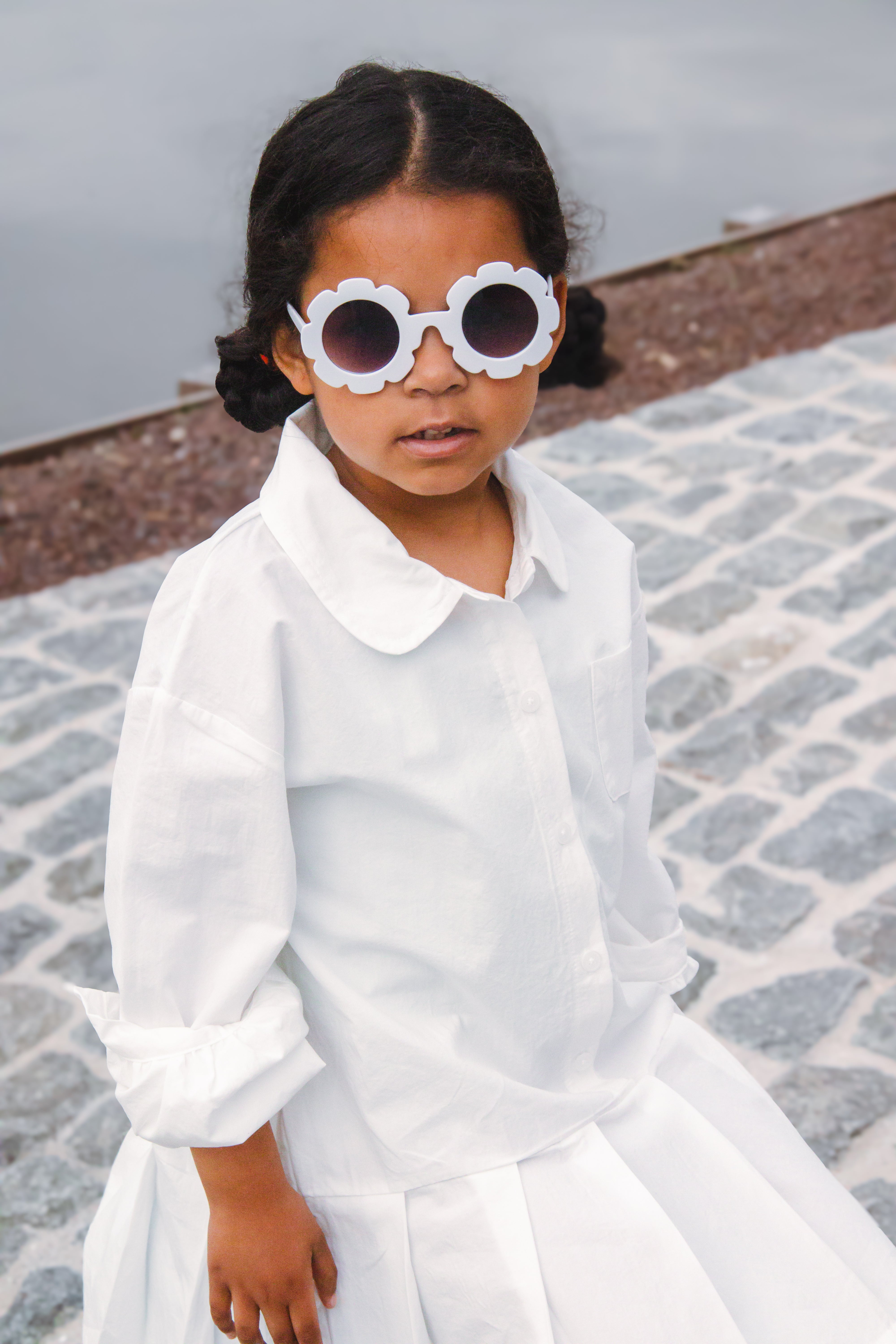 White Collar Dress