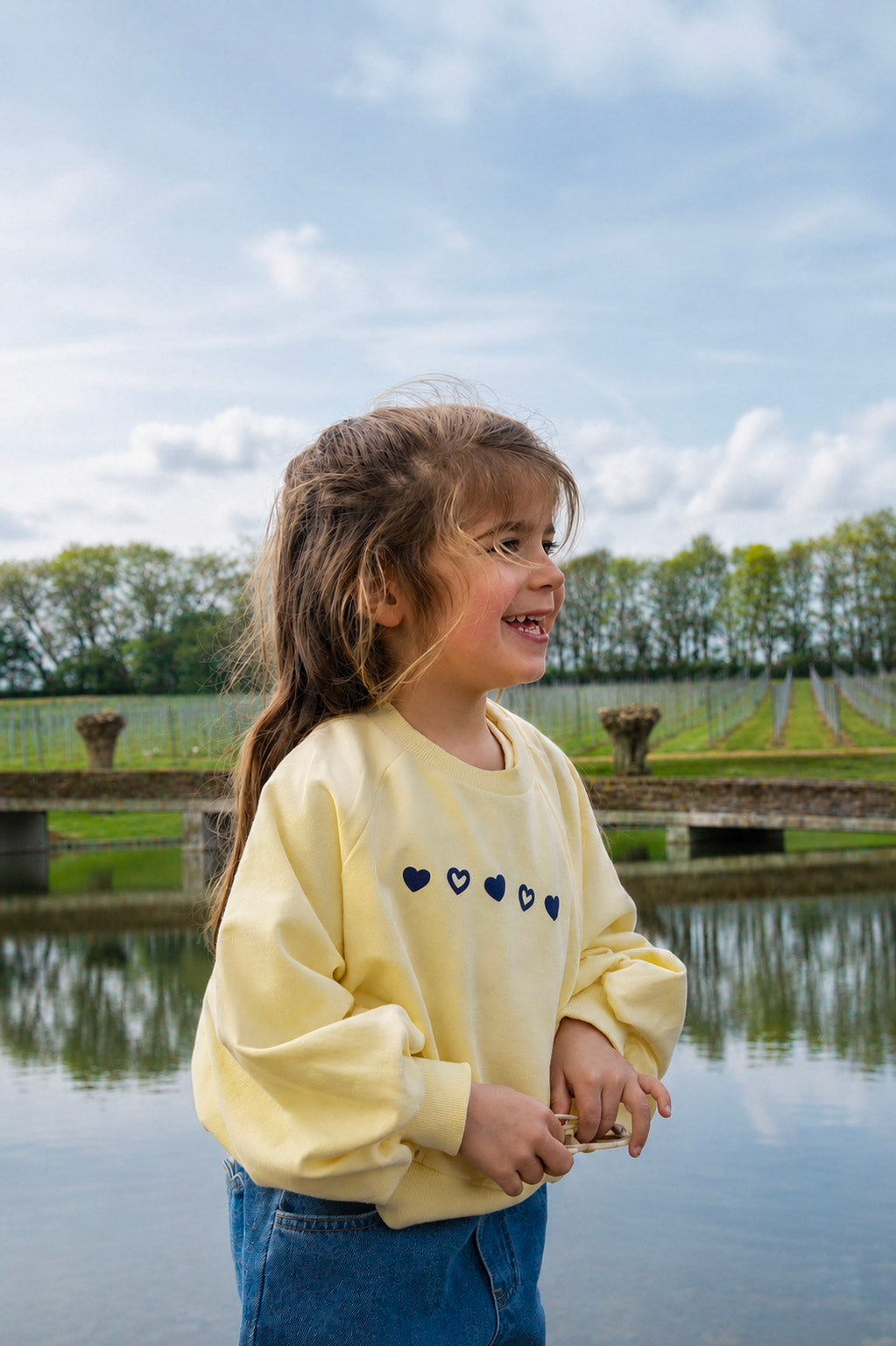 Heart Sweatshirt - Yellow