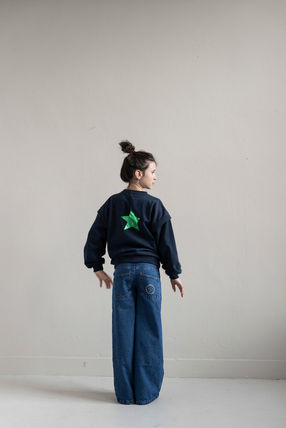 Balloon sweater Navy Blue - Jenest