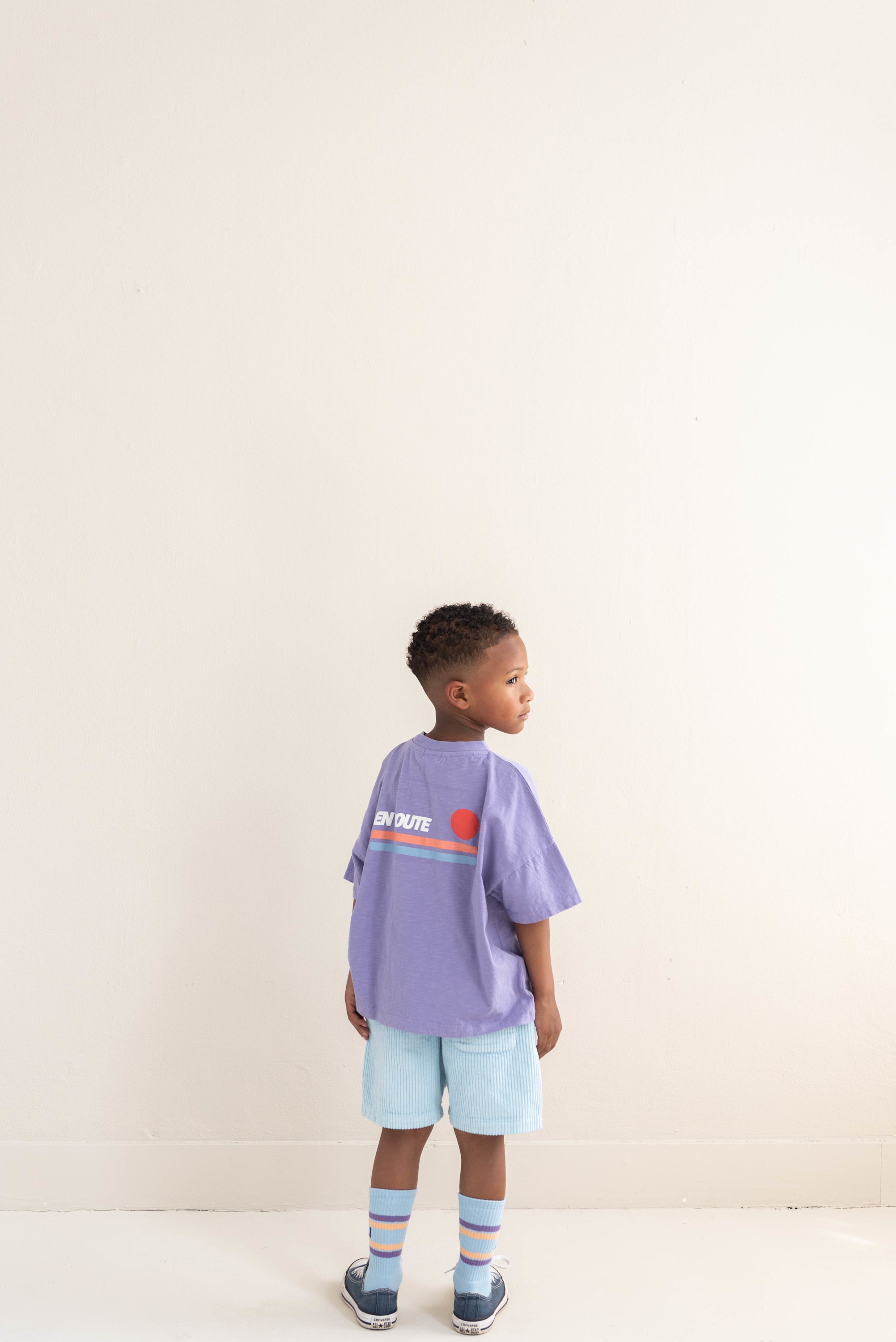 Ben oversized T-shirt Lavender Purple - Jenest