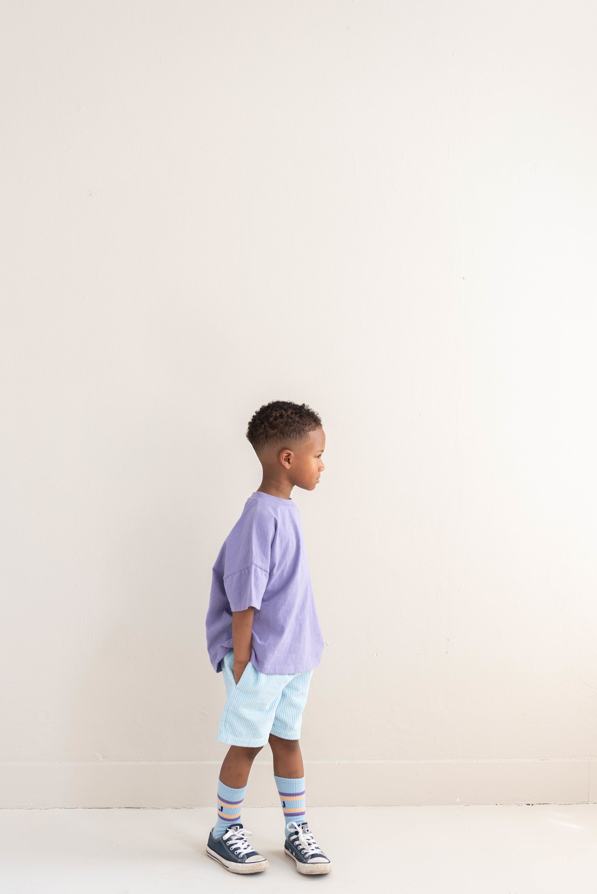 Ben oversized T-shirt Lavender Purple - Jenest