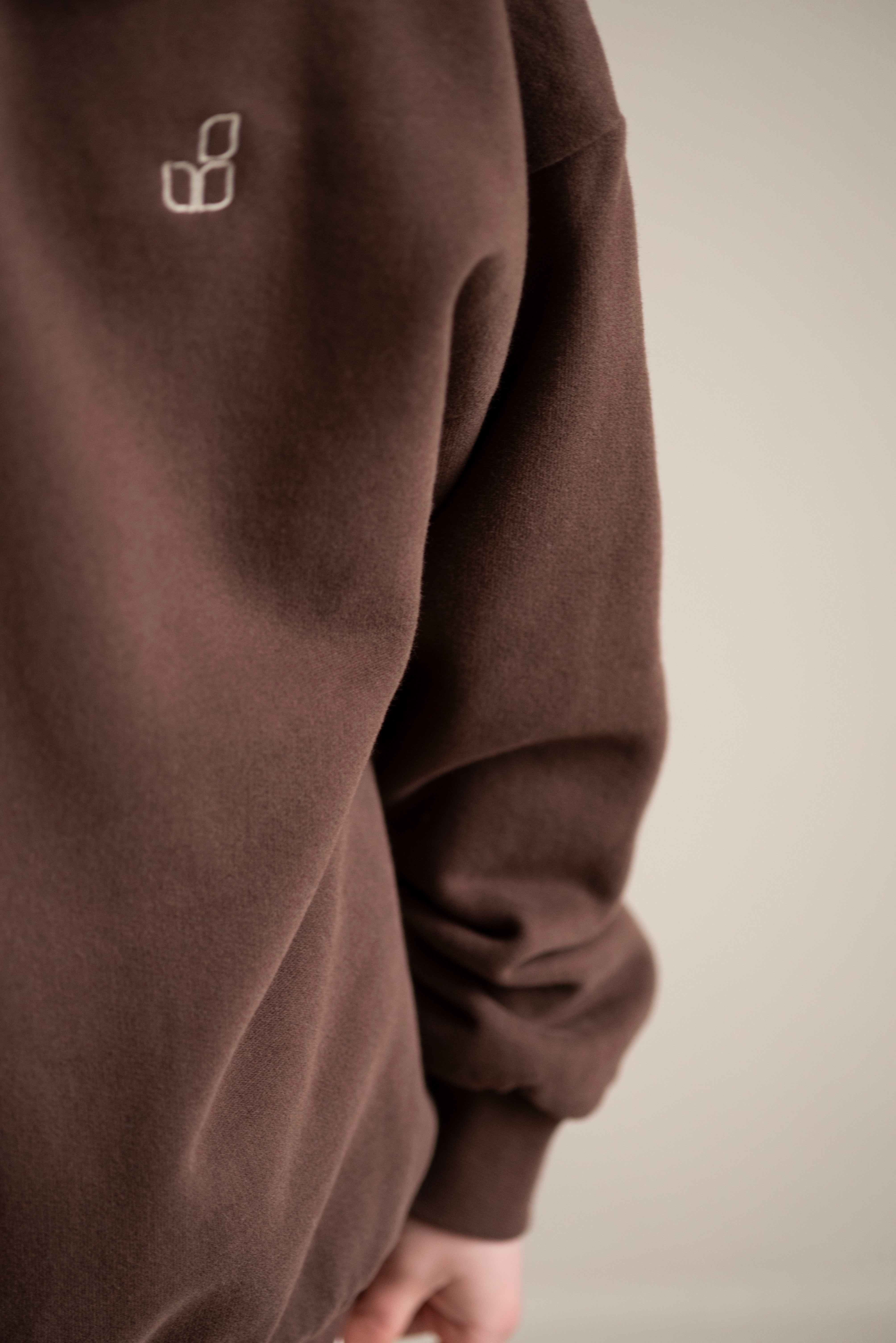 Cameron polo sweater Fondant Brown - Jenest