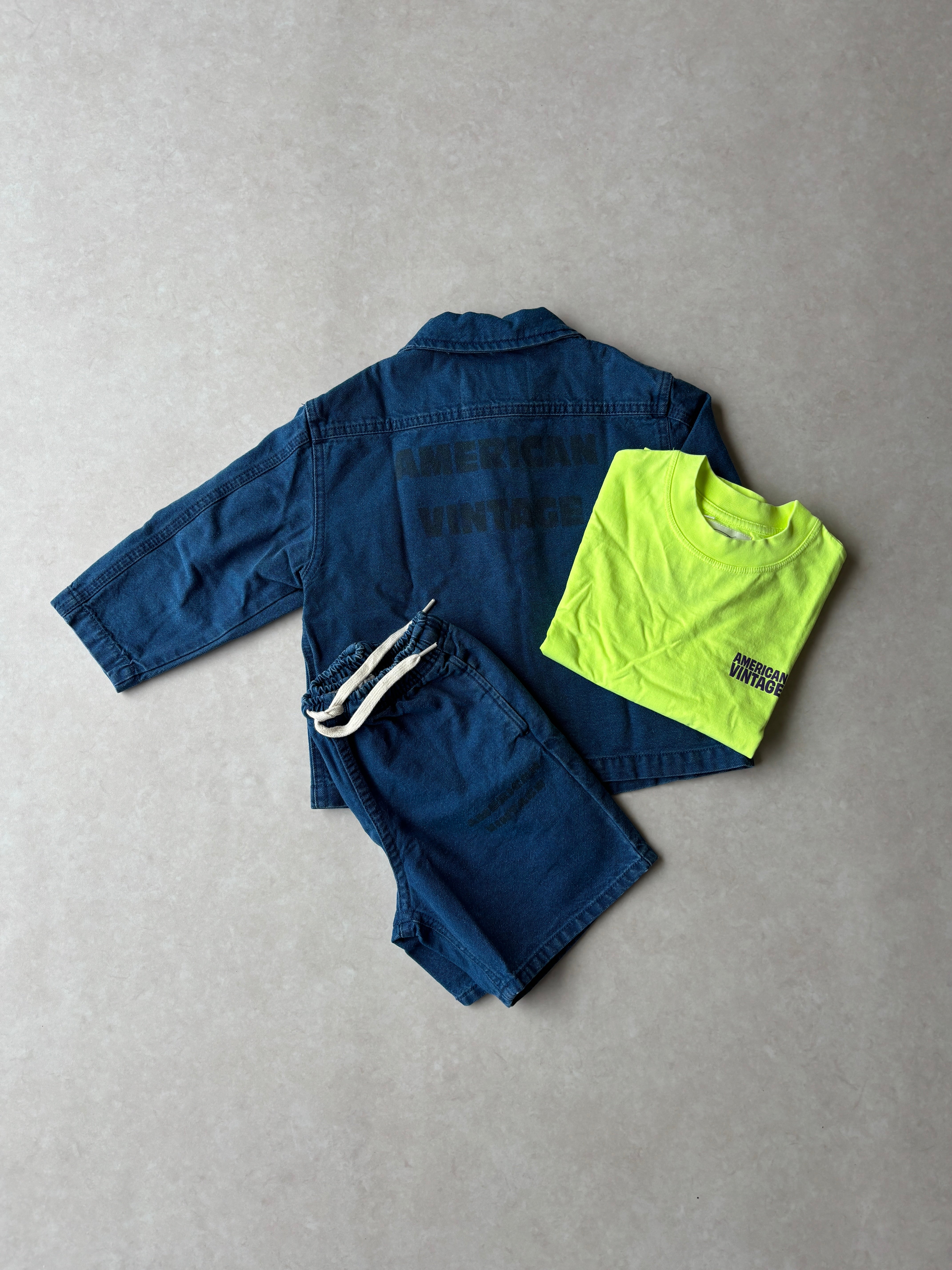 Kinderjas Comow Stone Blue - American Vintage