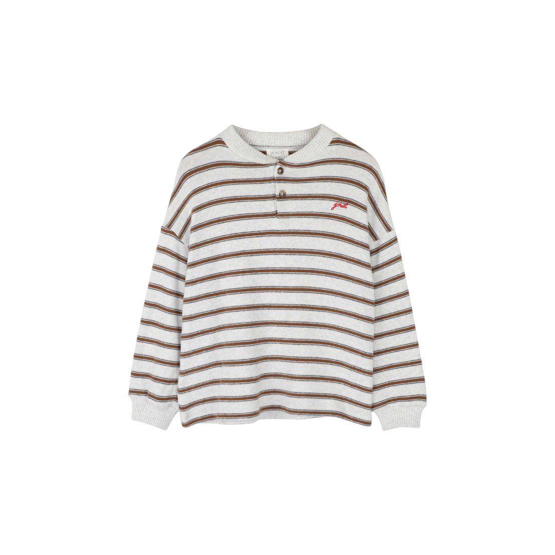 James T-shirt Brown Grey - Jenest