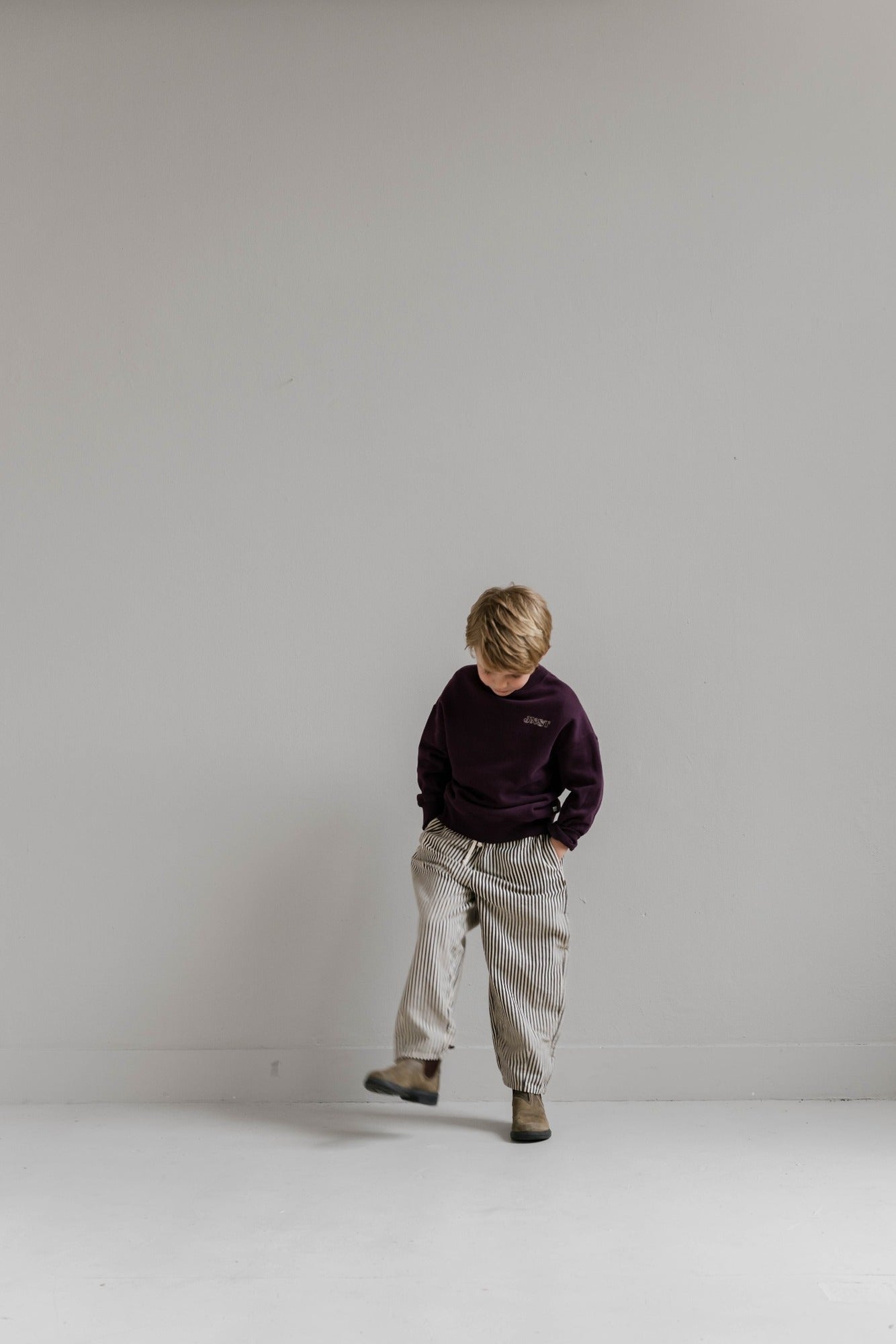 Mo pants Chalk Bordeaux - Jenest