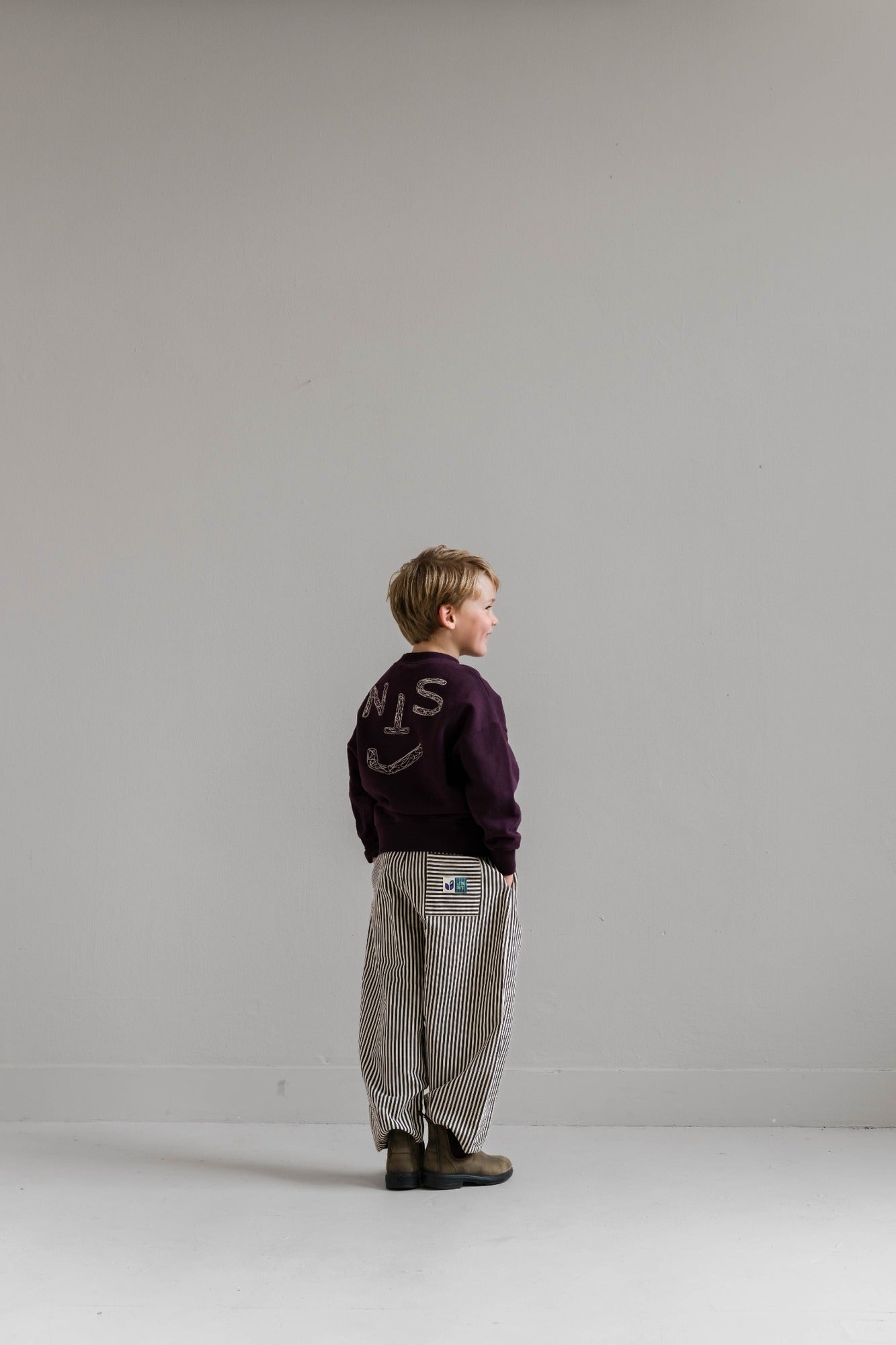 Mo pants Chalk Bordeaux - Jenest