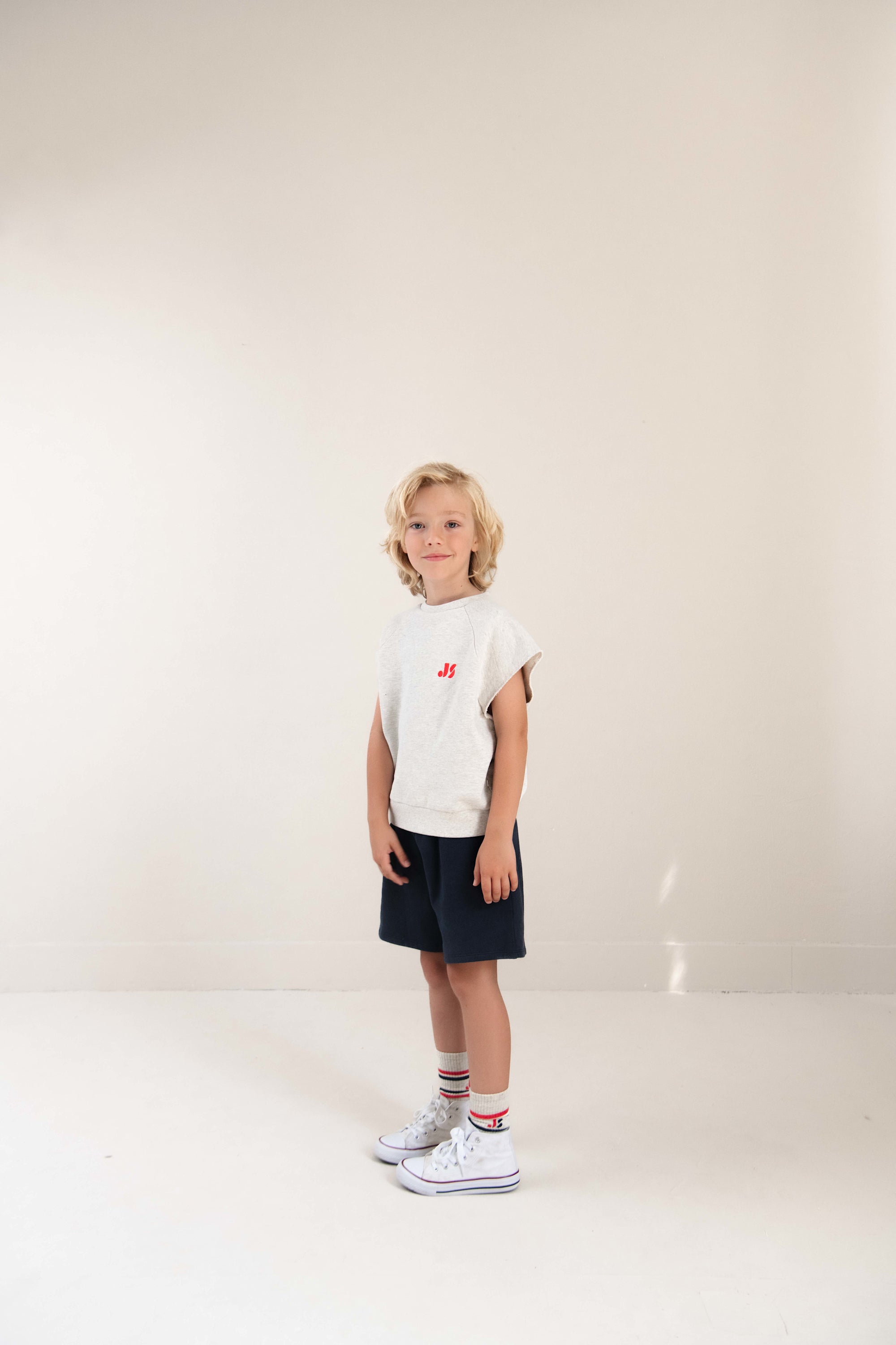 Joey Sleeveless sweater Gray Melange - Jenest