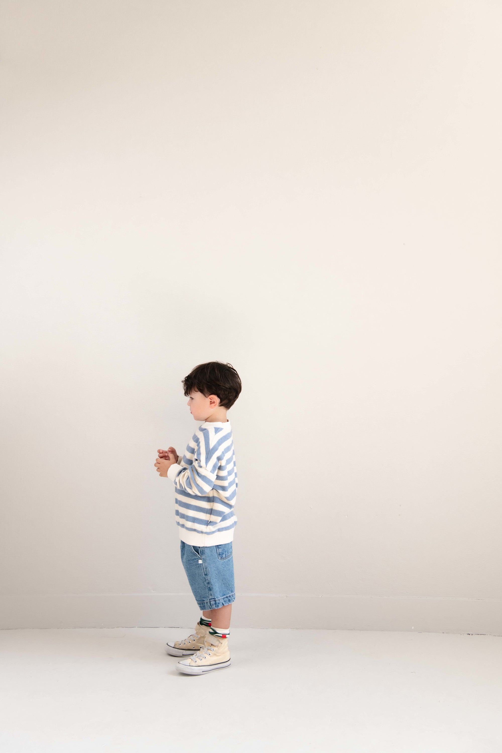 Kay sweater Water Blue Stripe - Jenest