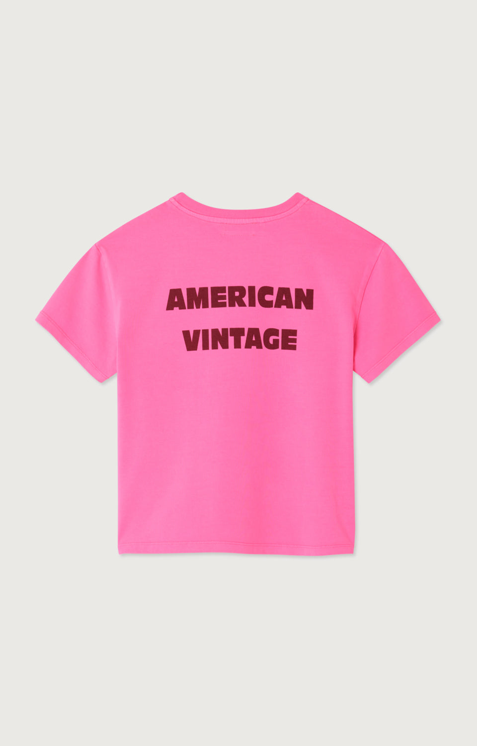 T-shirt Fizvalley Rose Fluo - American Vintage
