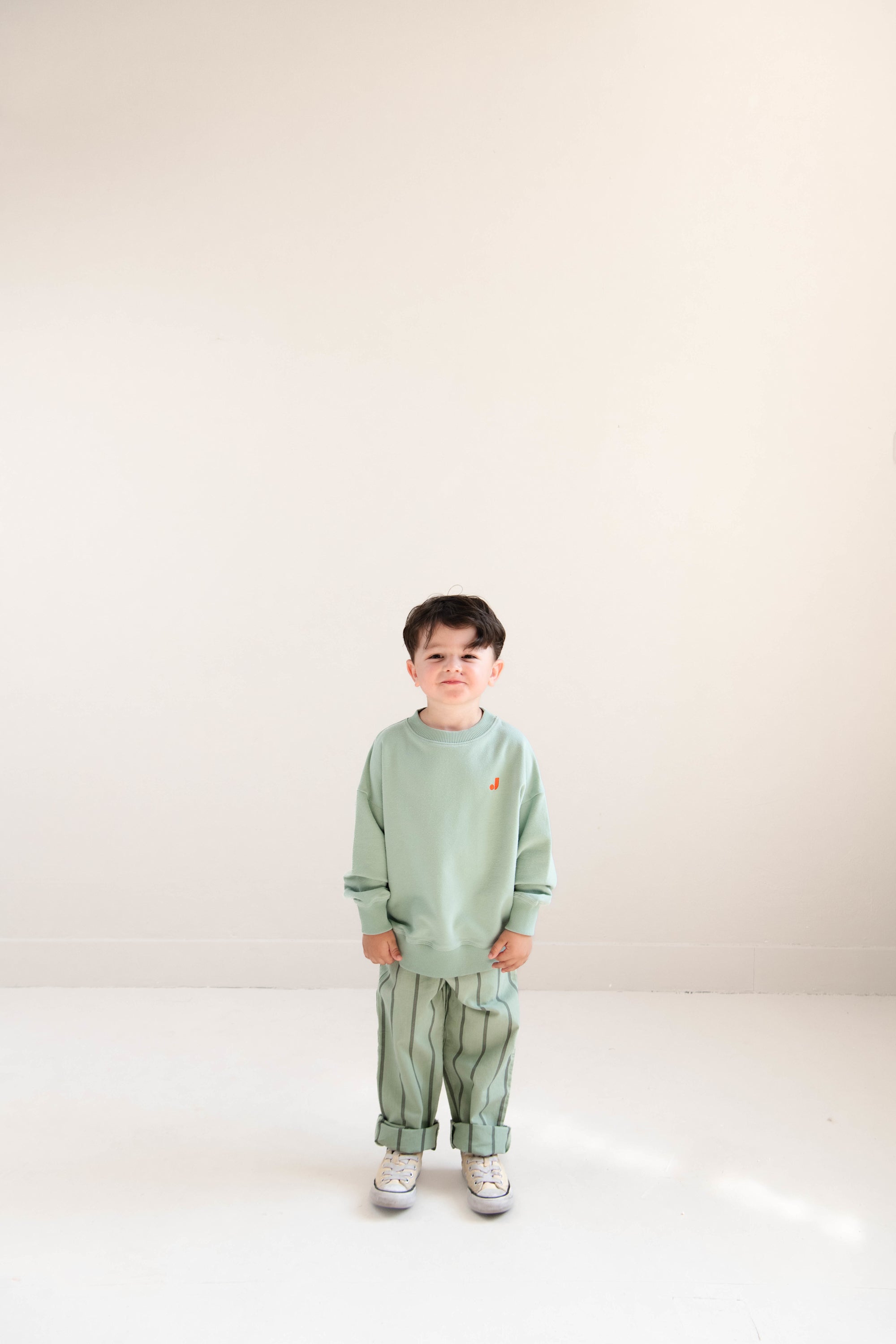 Kick pants Sage Green stripes - Jenest