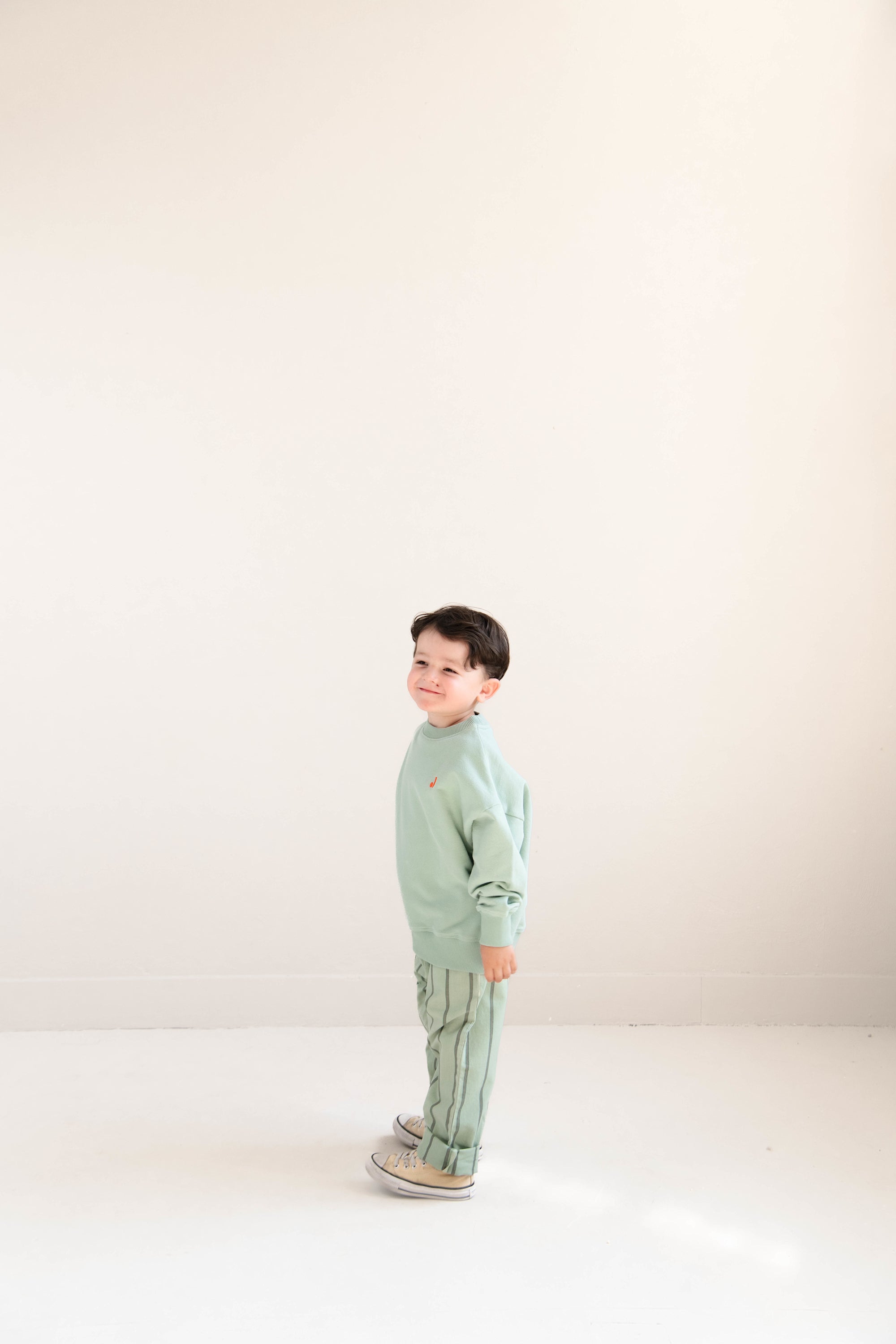 Kick pants Sage Green stripes - Jenest