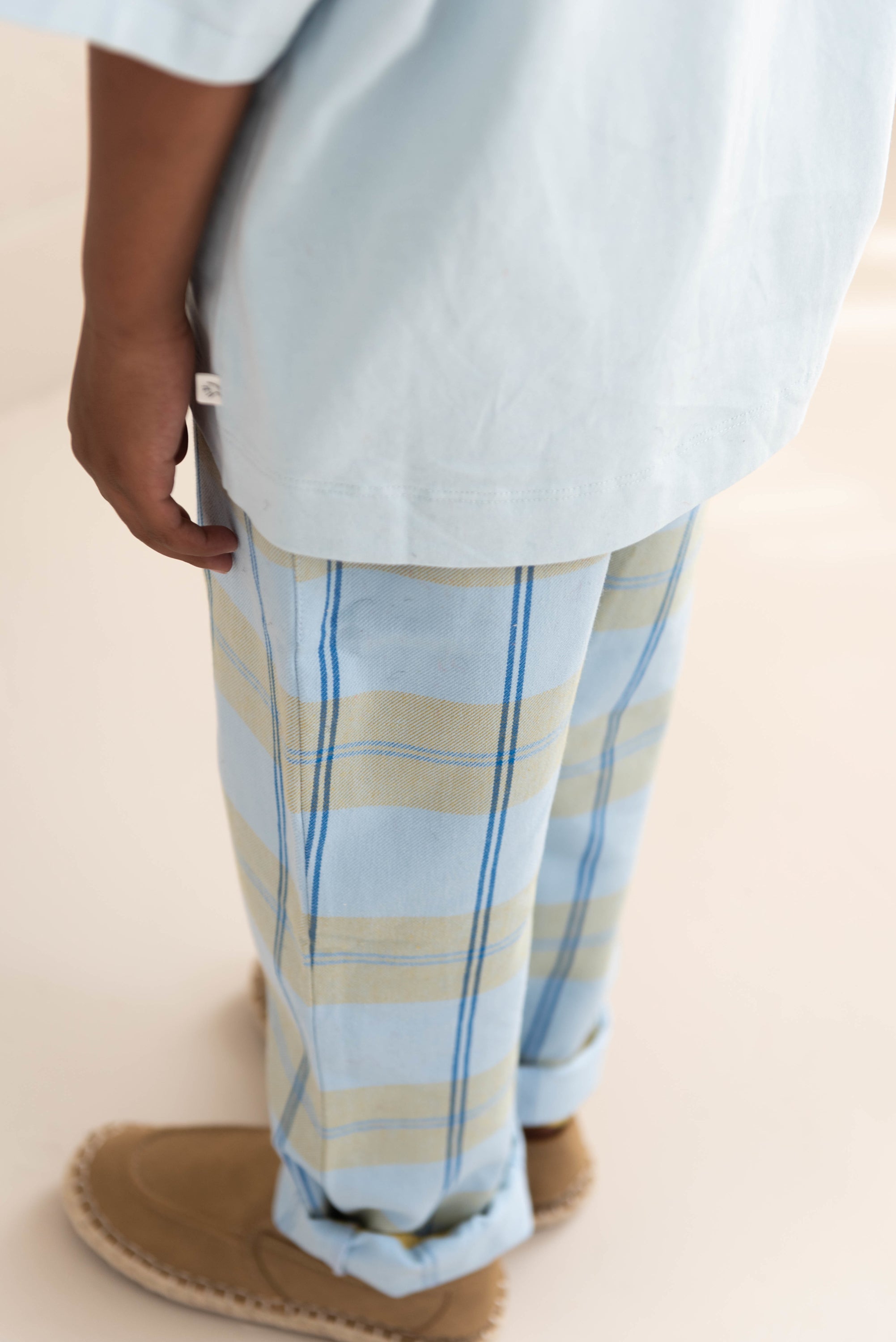 Kick pants Water Blue check - Jenest