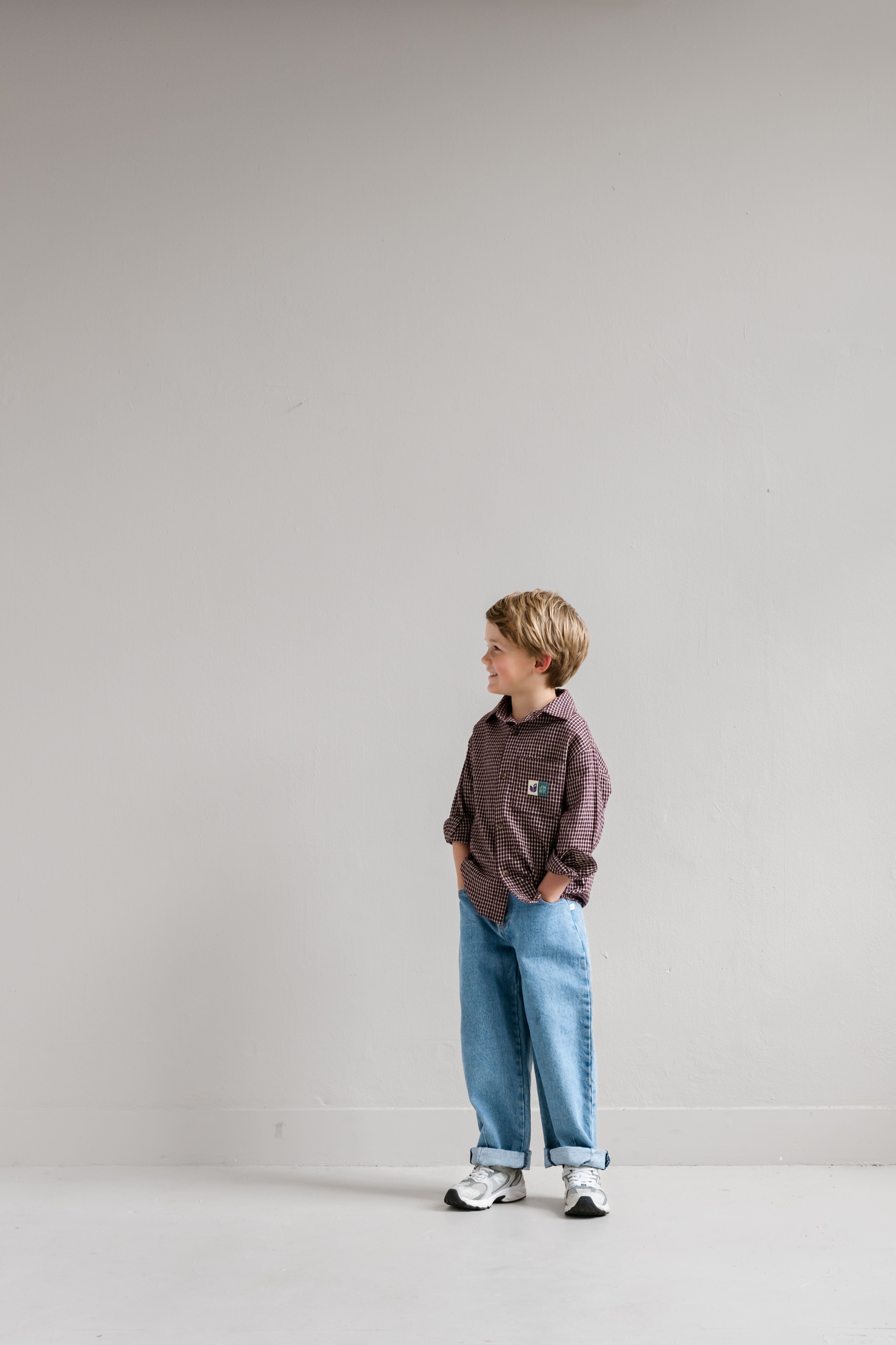 Scott shirt Cherry Bordeaux Vintage Rose - Jenest