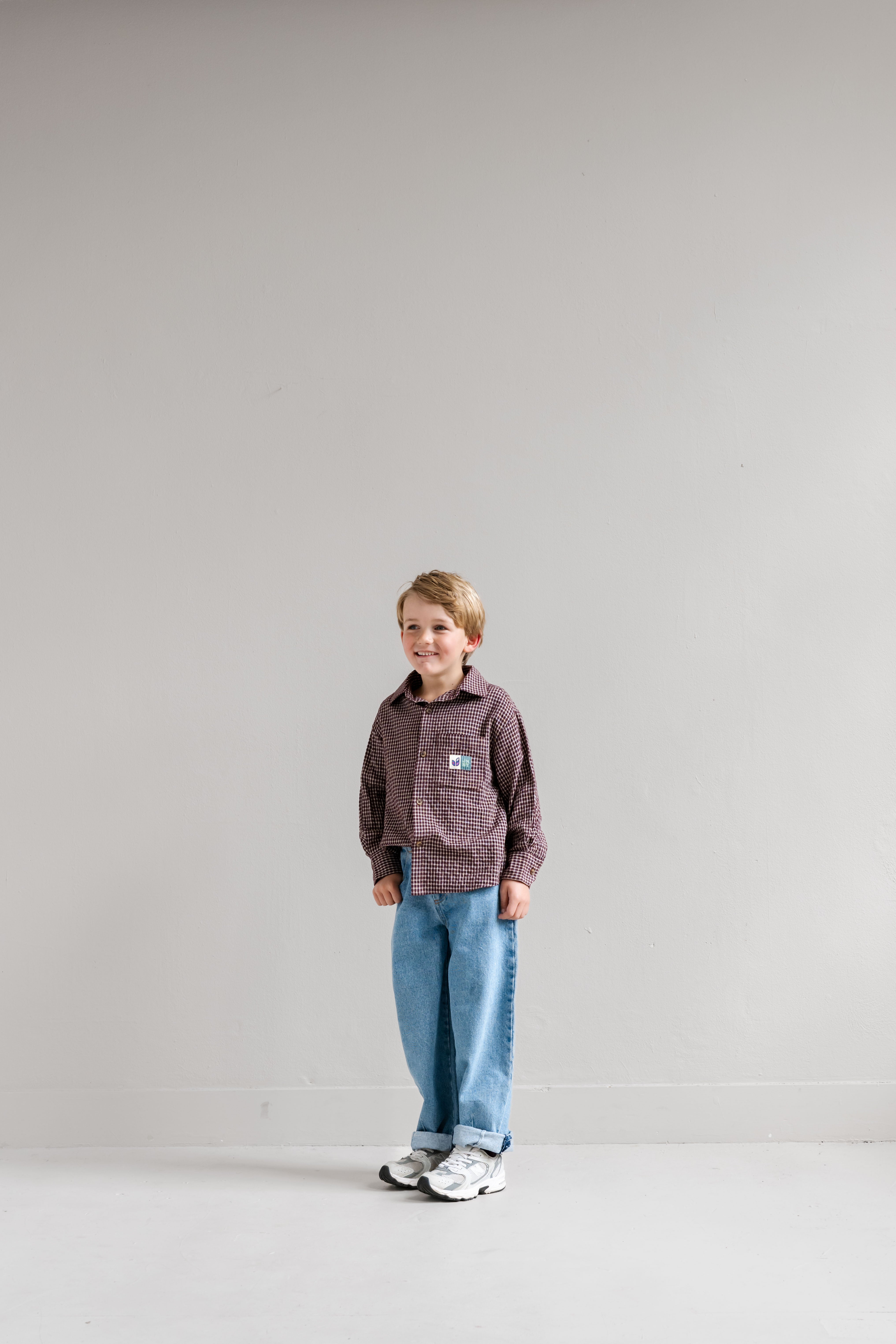 Scott shirt Cherry Bordeaux Vintage Rose - Jenest