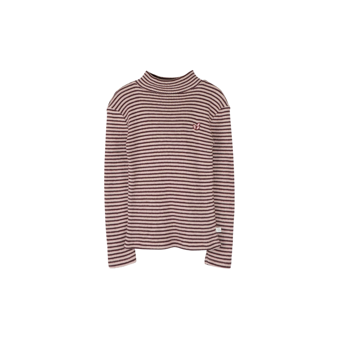 Tara Turtle Neck T-shirt Rose Bordeaux - Jenest