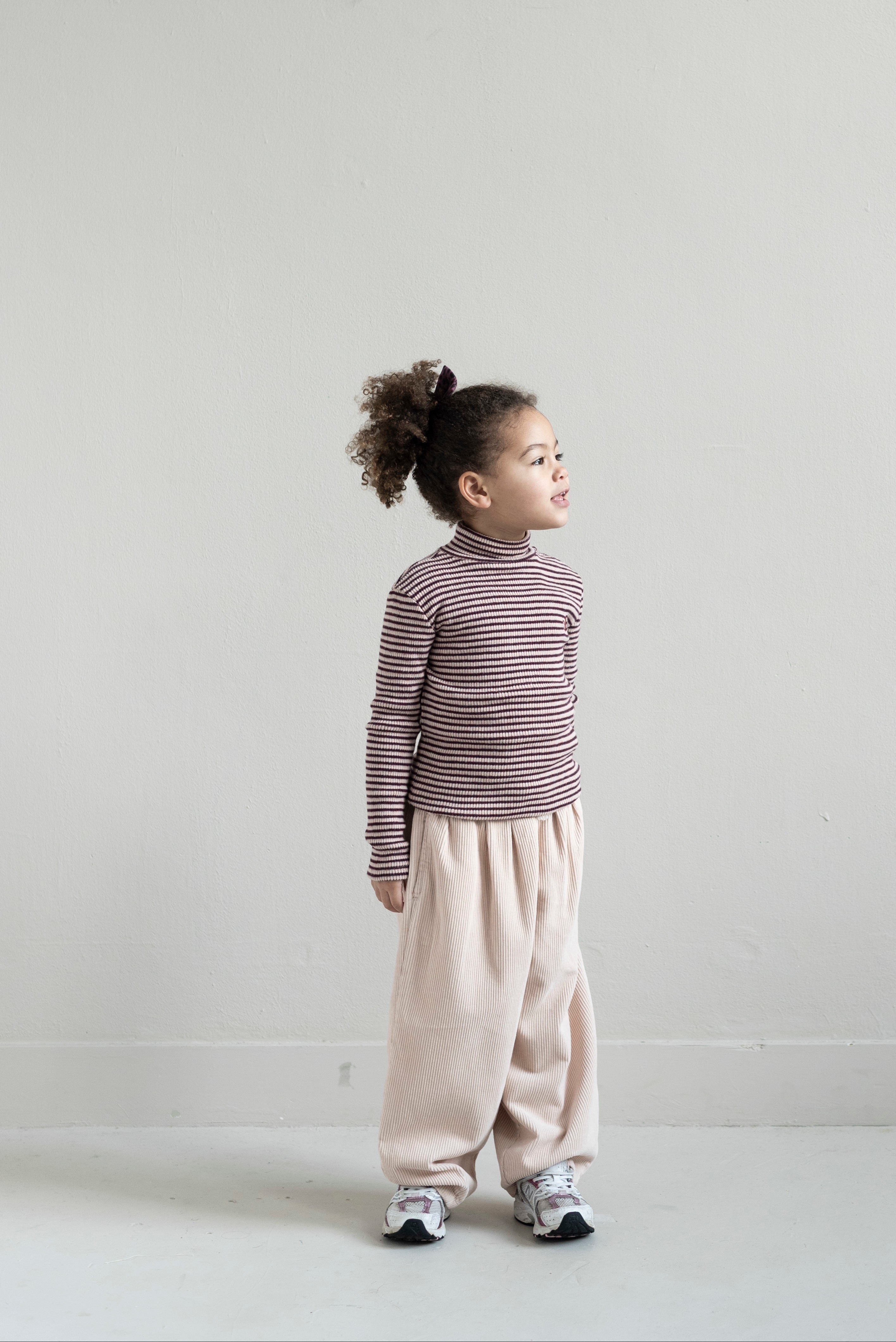 Tara Turtle Neck T-shirt Rose Bordeaux - Jenest