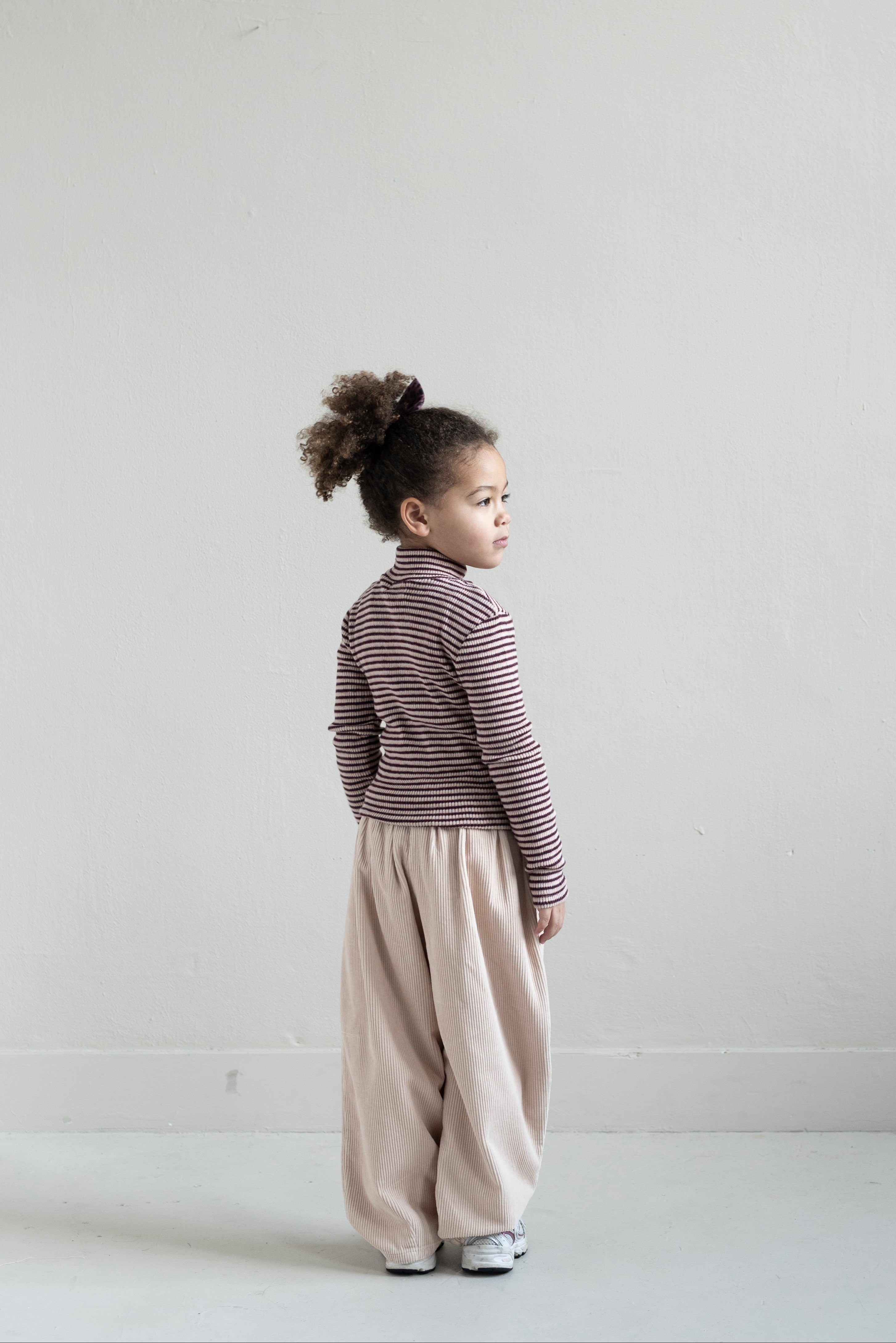 Tara Turtle Neck T-shirt Rose Bordeaux - Jenest