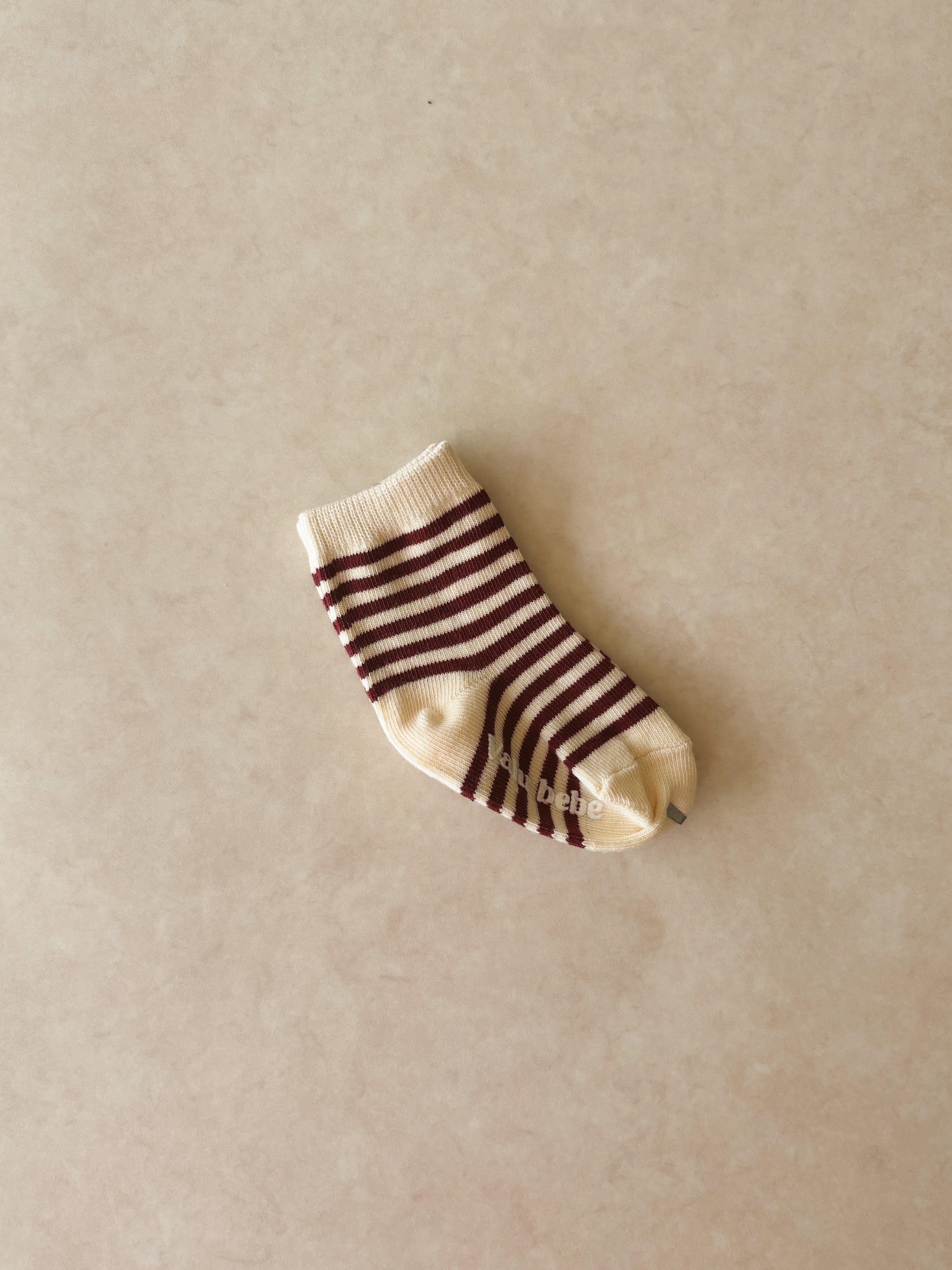 Striped socks - Bordeaux