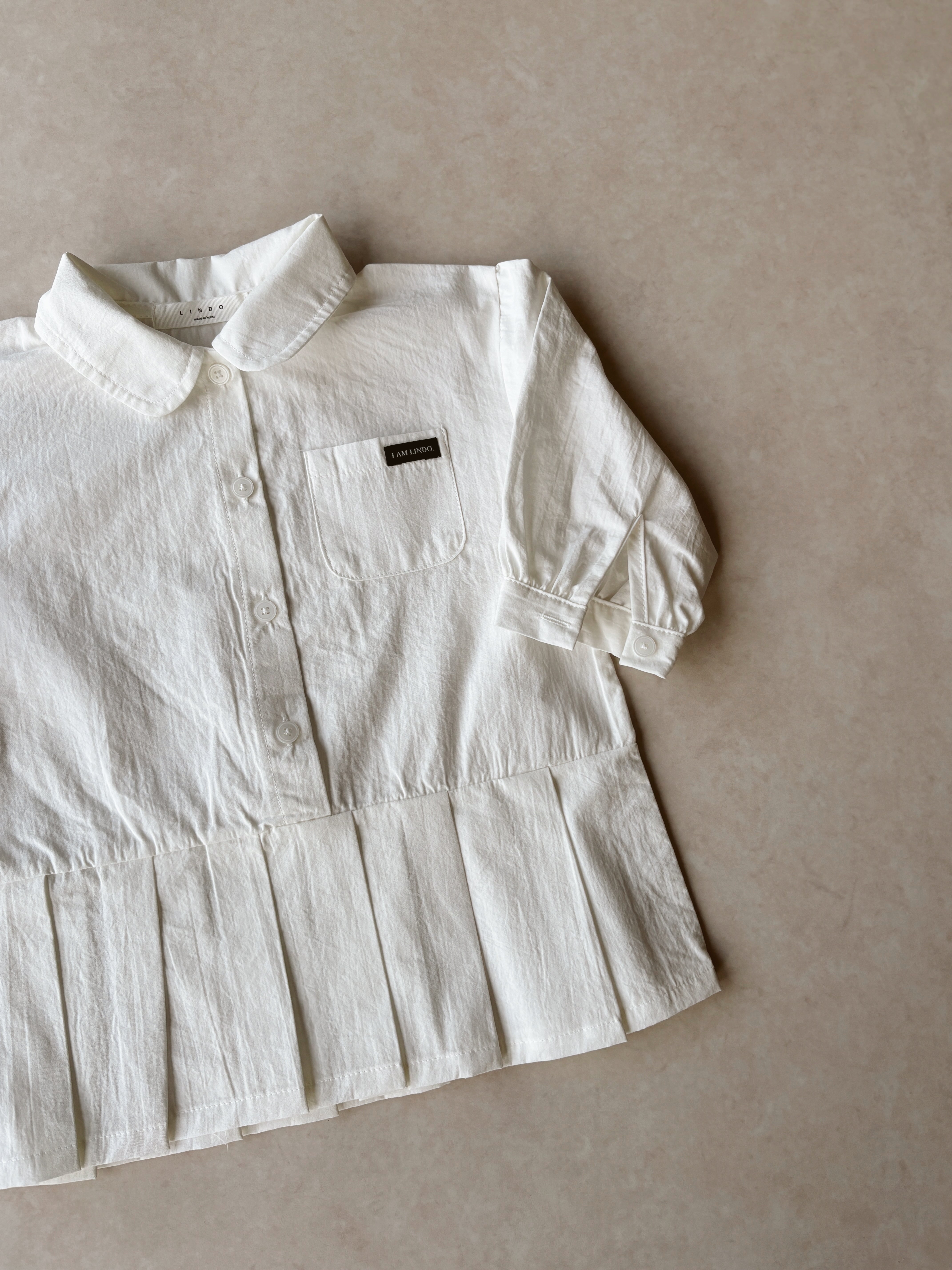 White Collar Dress