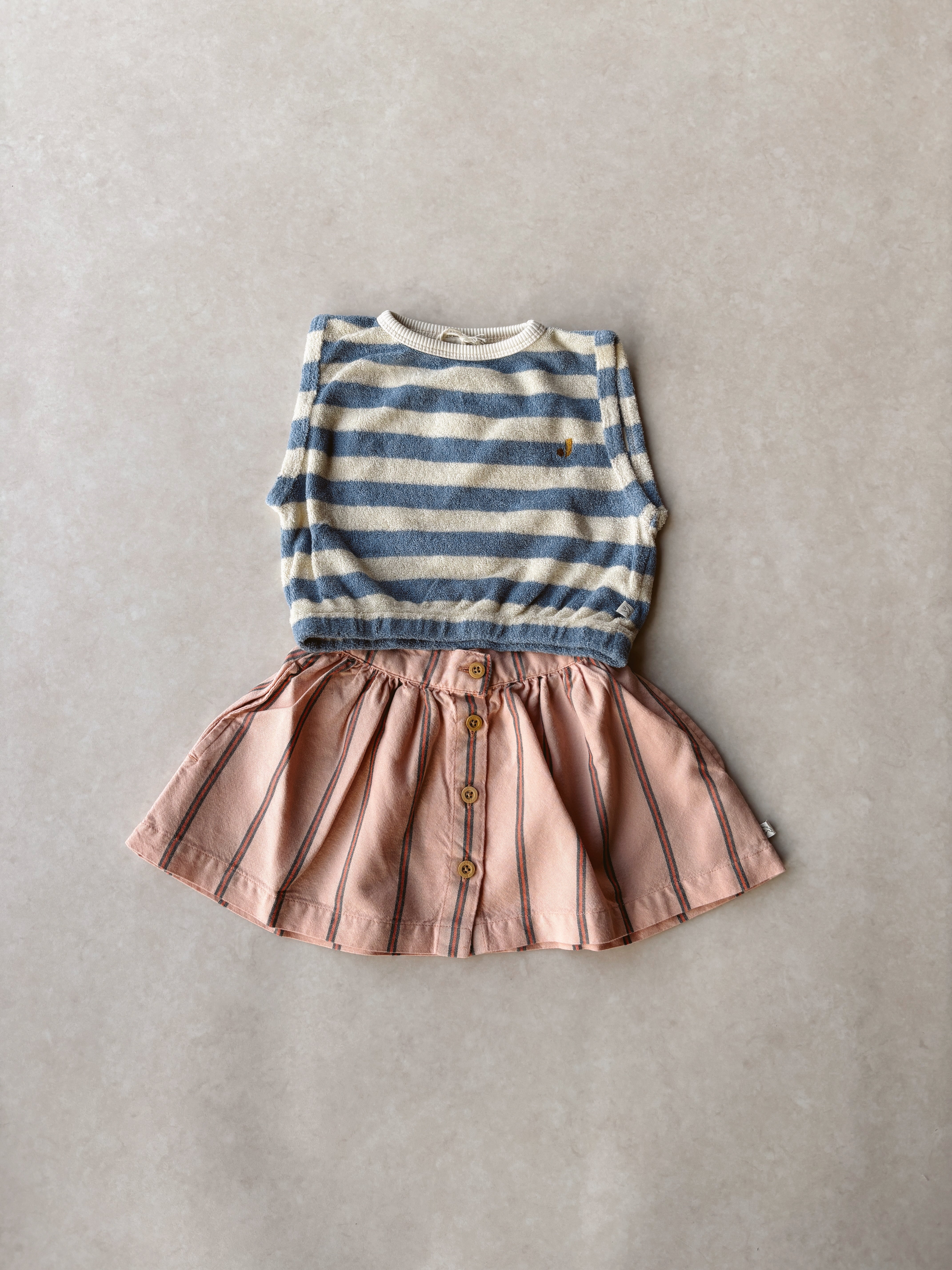 Sasha skirt Rose stripe - Jenest