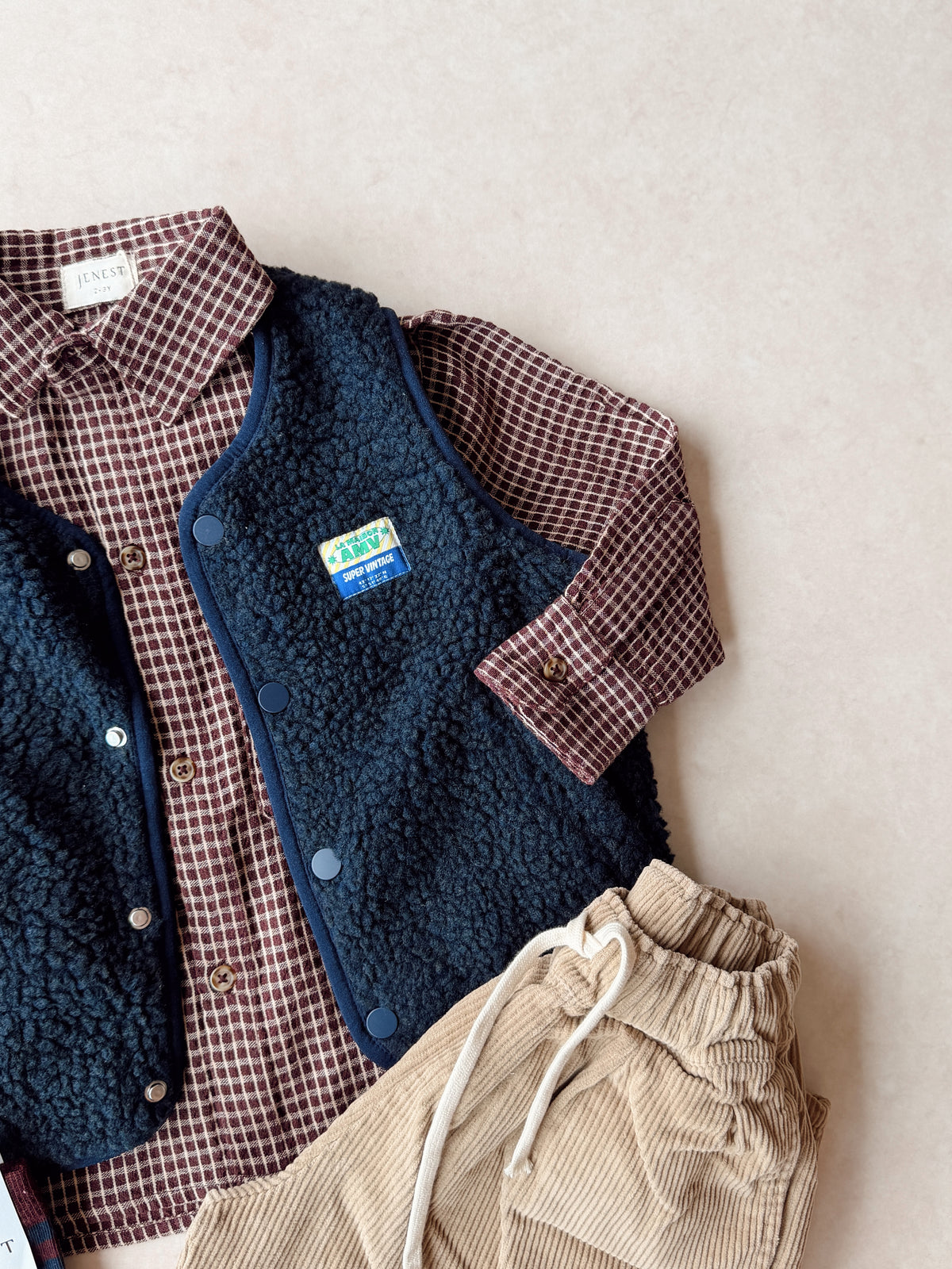 Gilet Hoktown Bordeaux - American Vintage