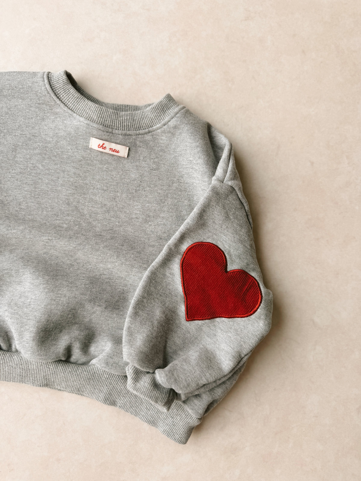 Heart patch sweatshirt