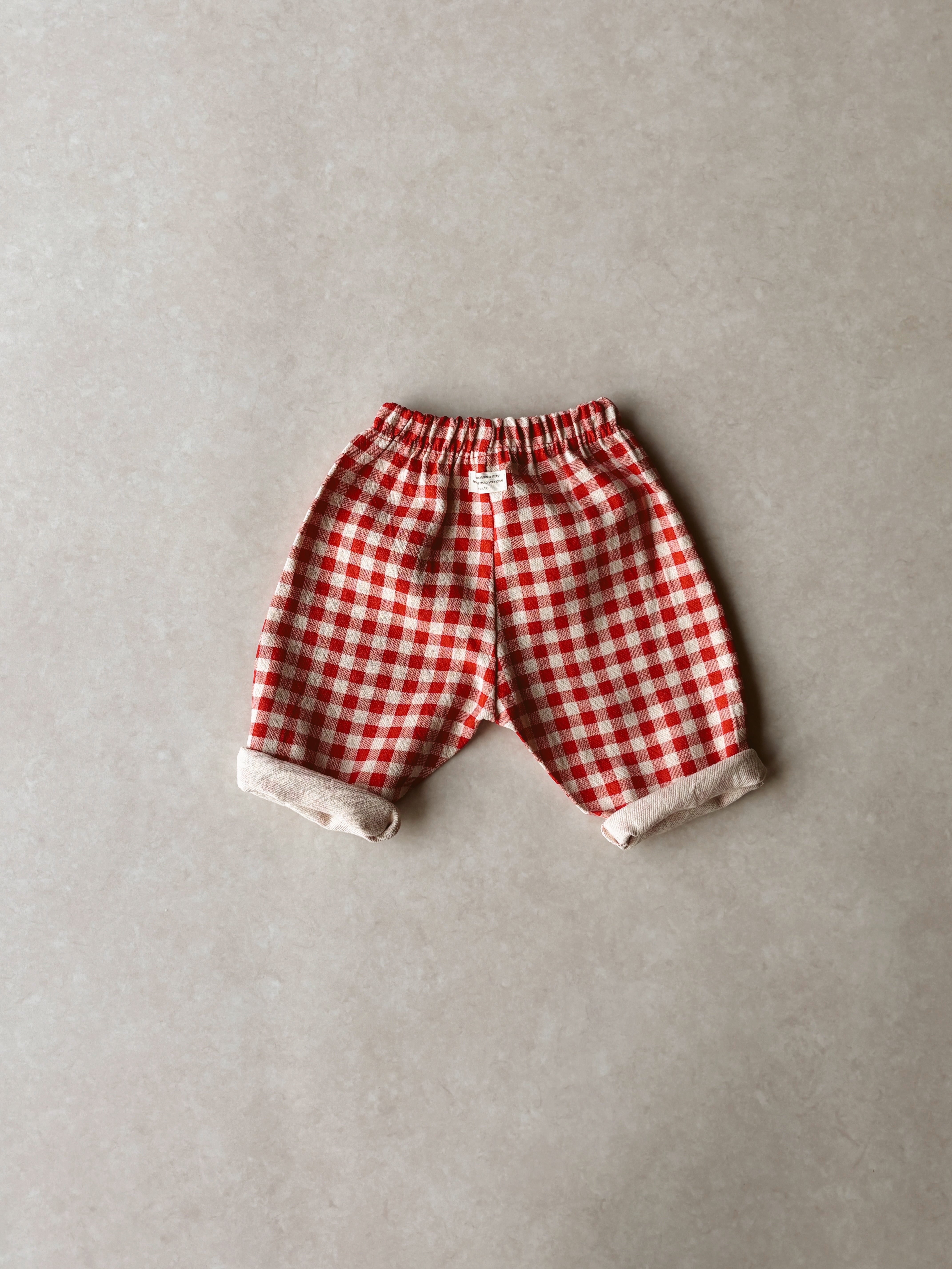 Chino pants - Red check