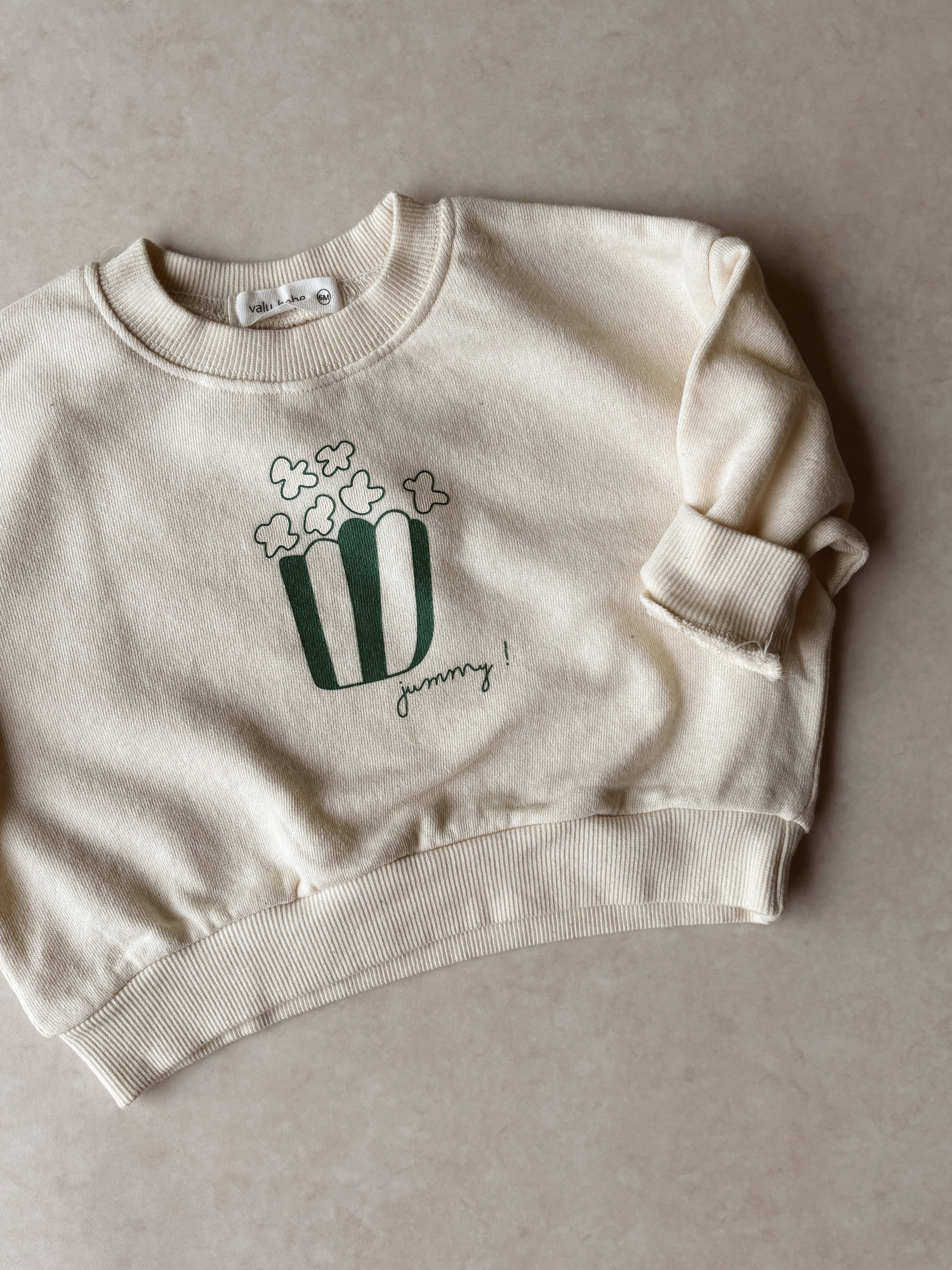 Popcorn sweatshirt - Cream