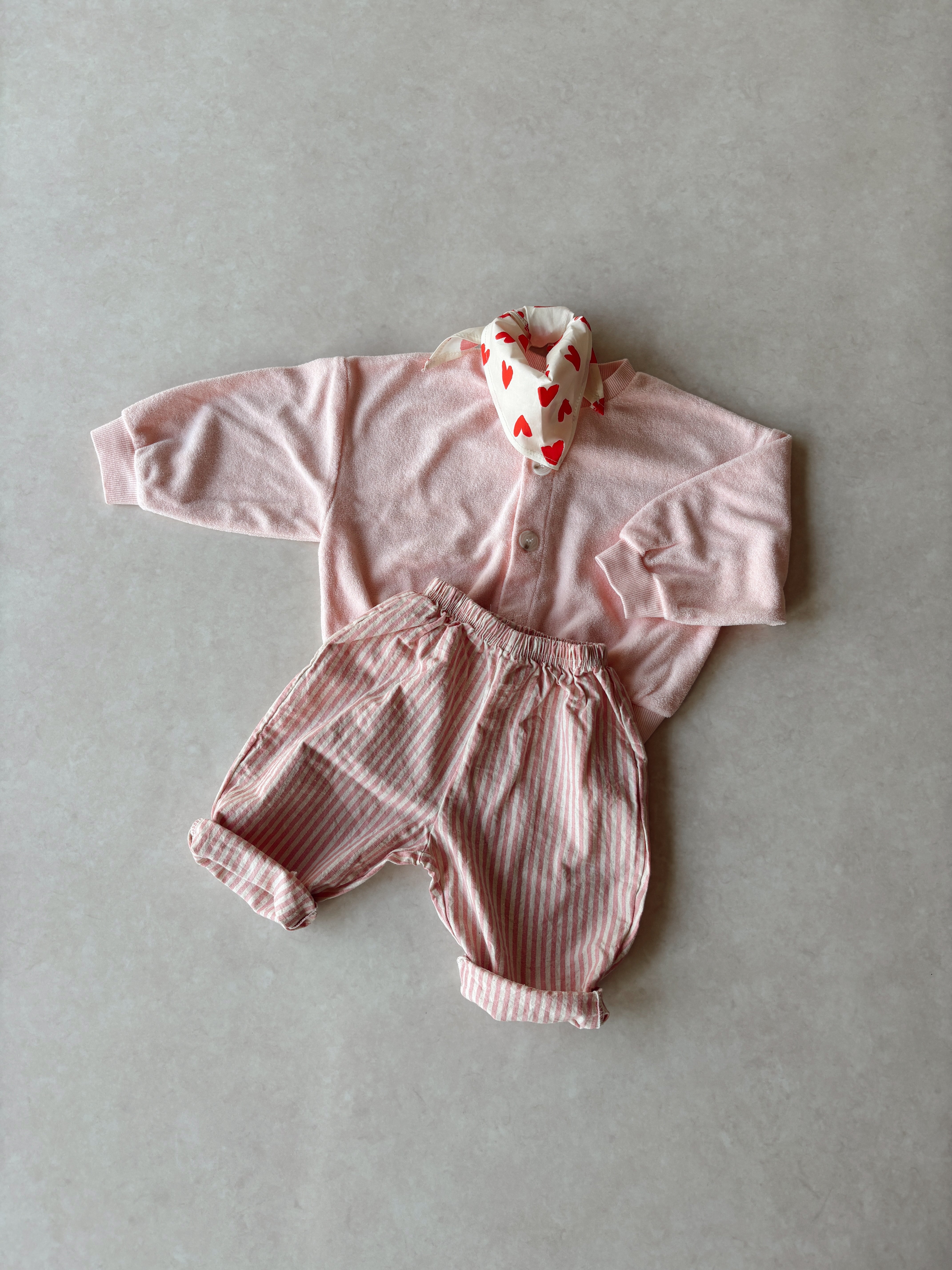 Mini stripe pants - Pink