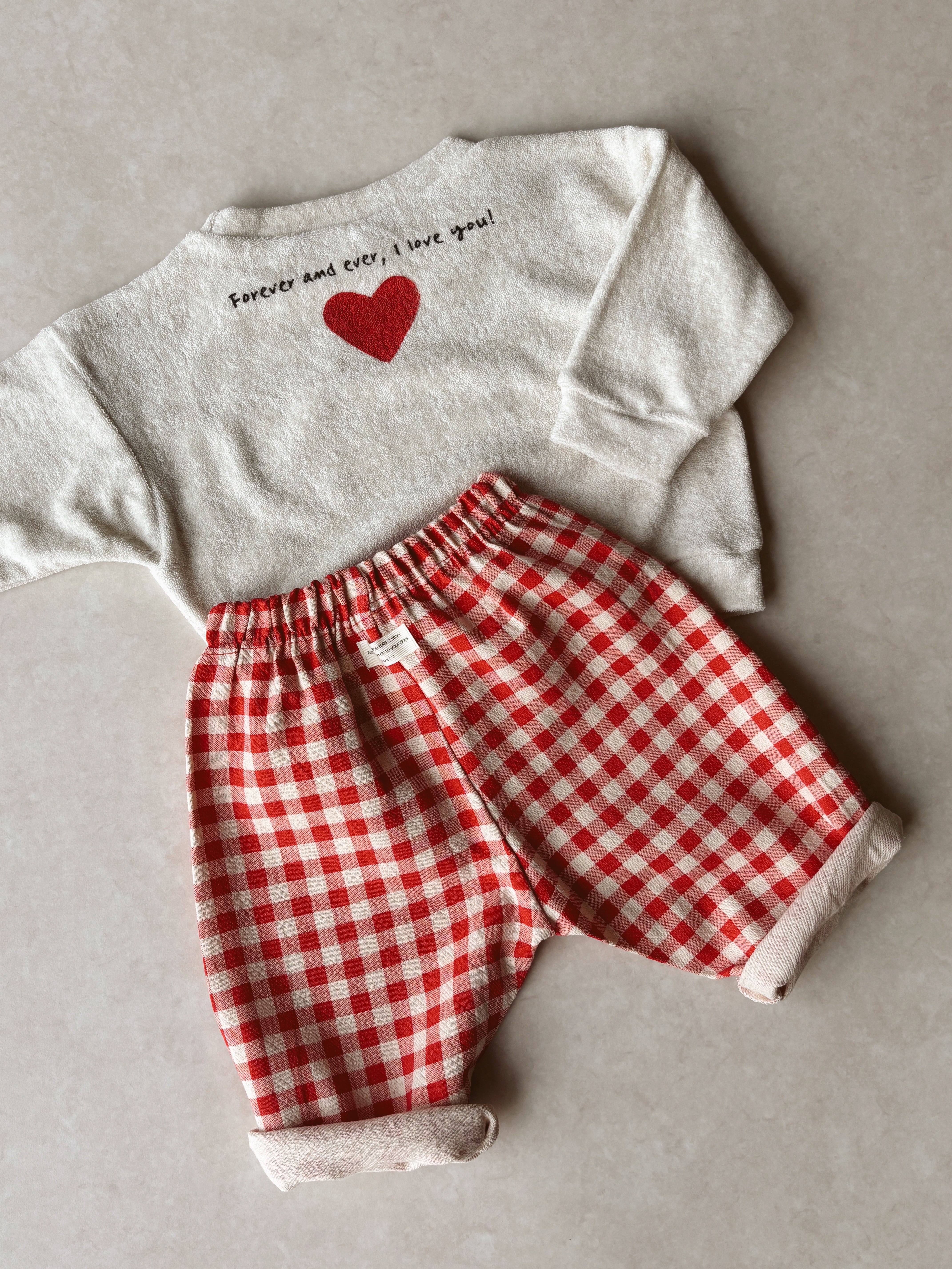 Chino pants - Red check