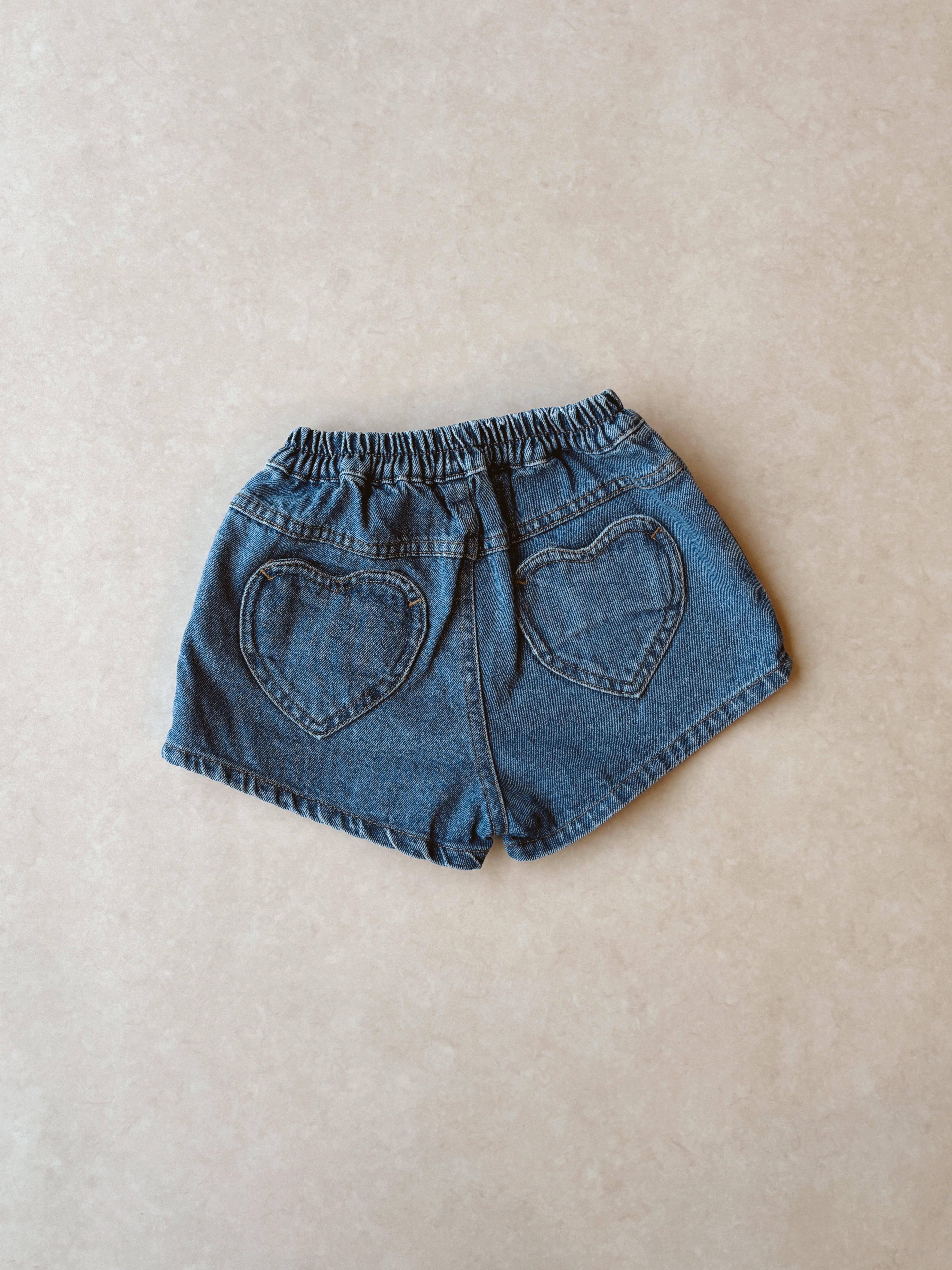 Heart short - Denim