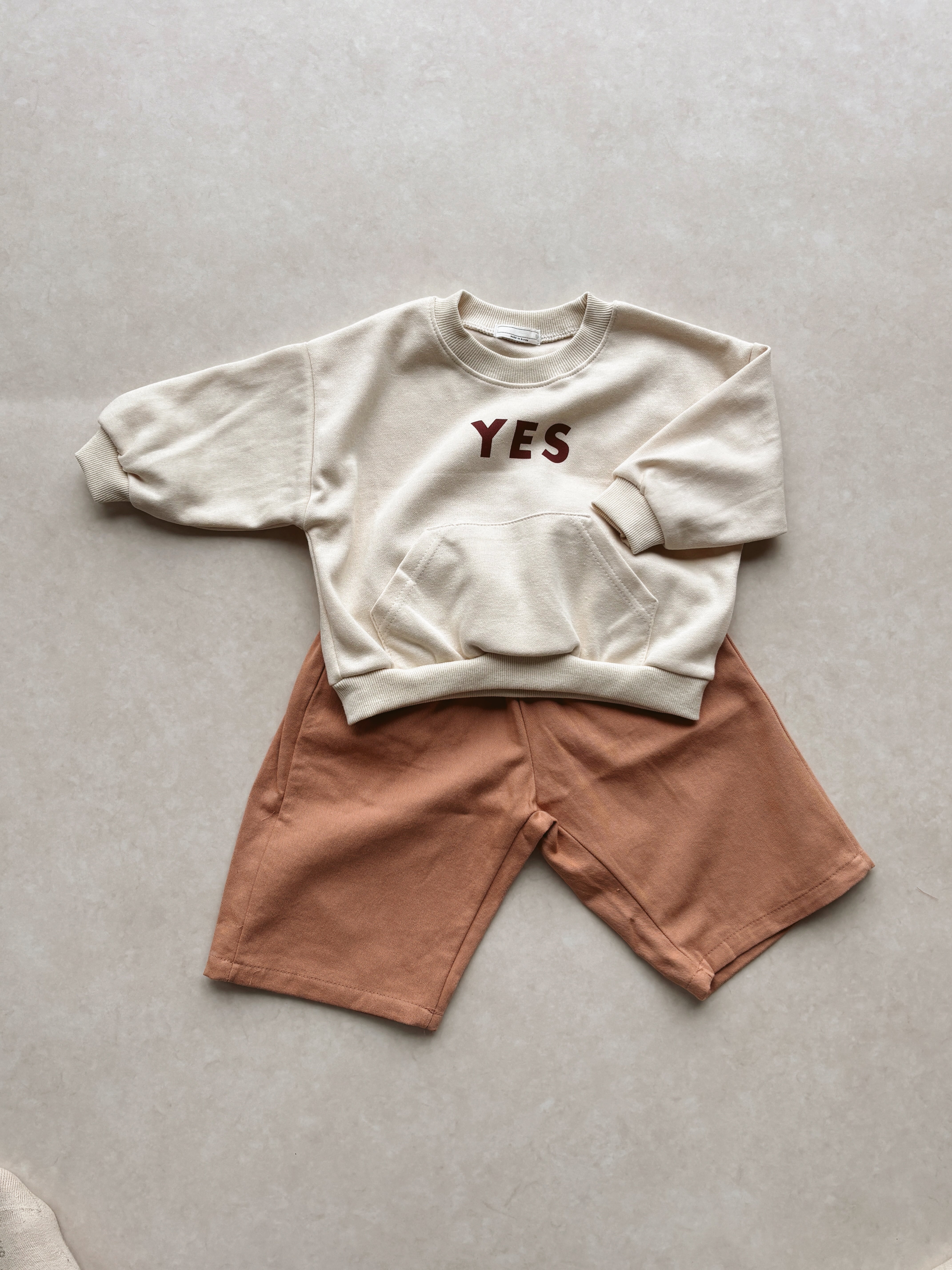 Yes sweatshirt - Cream